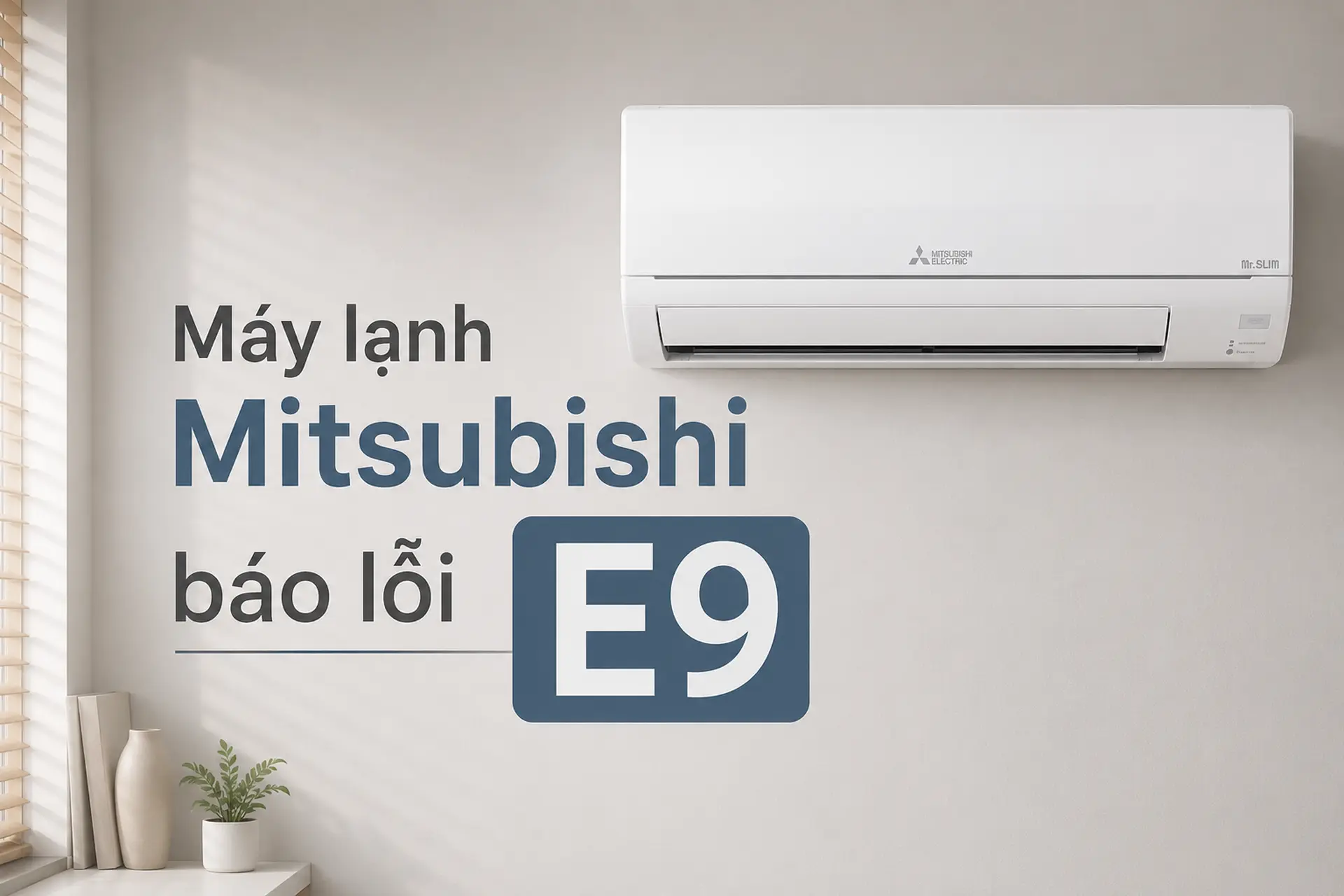 Máy lạnh Mitsubishi báo lỗi E9: Hướng dẫn kiểm tra từng bước để khắc phục hiệu quả