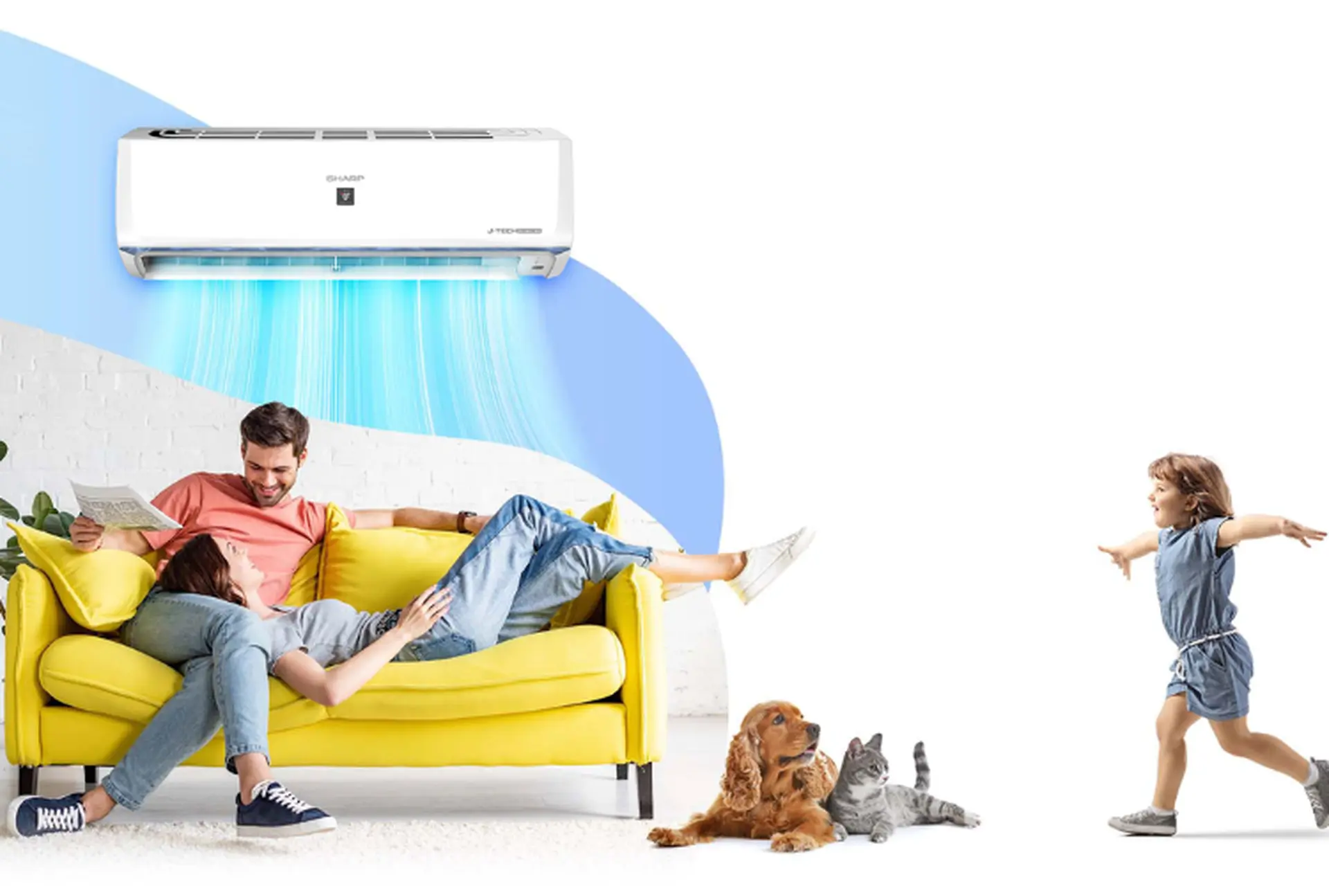 Giới thiệu mẫu máy lạnh Sharp mới ra mắt BSW: Mát lạnh nhanh chóng, bao phủ không gian sống
