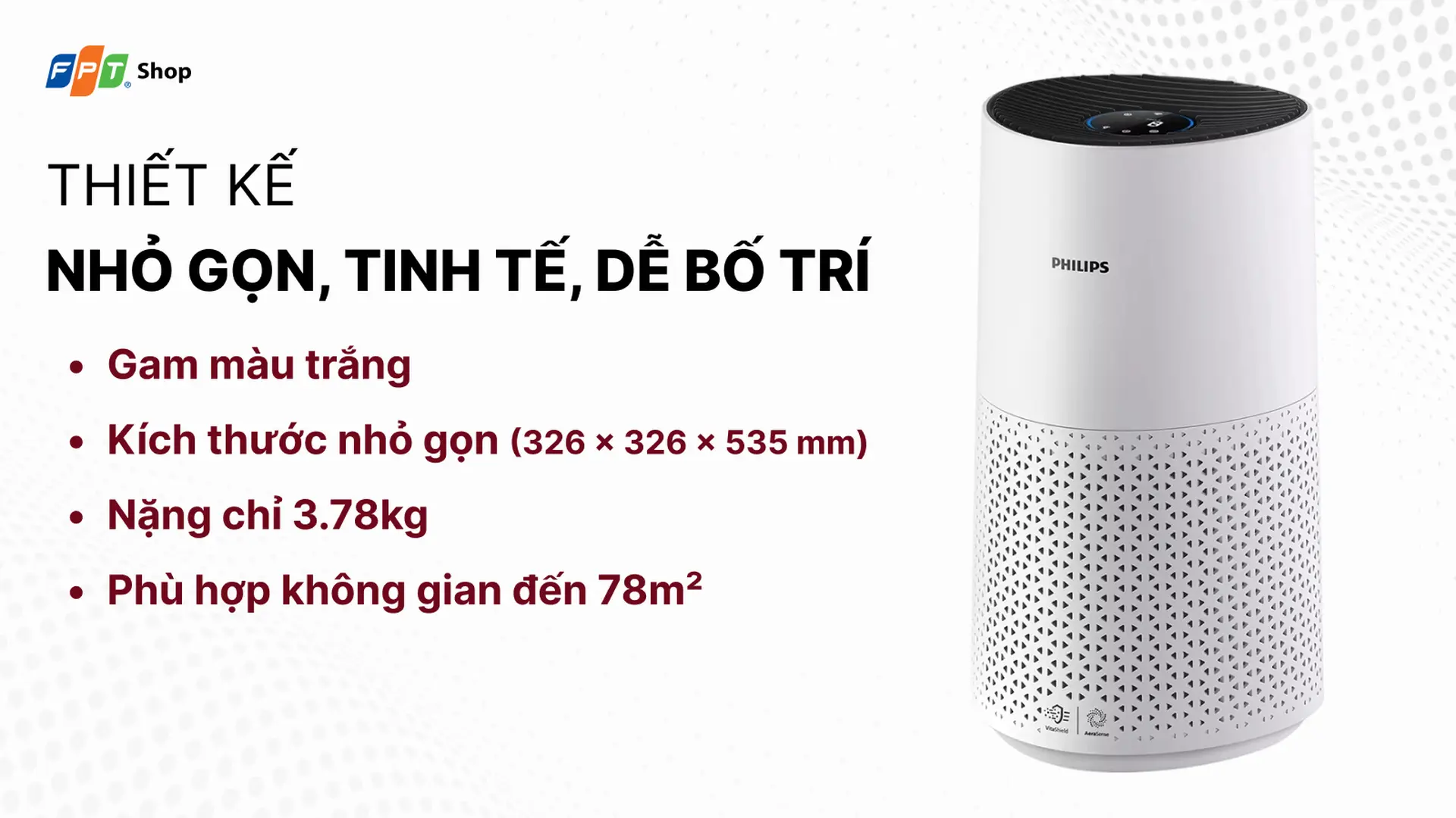 Máy lọc không khí Philips AC1715/20 27W