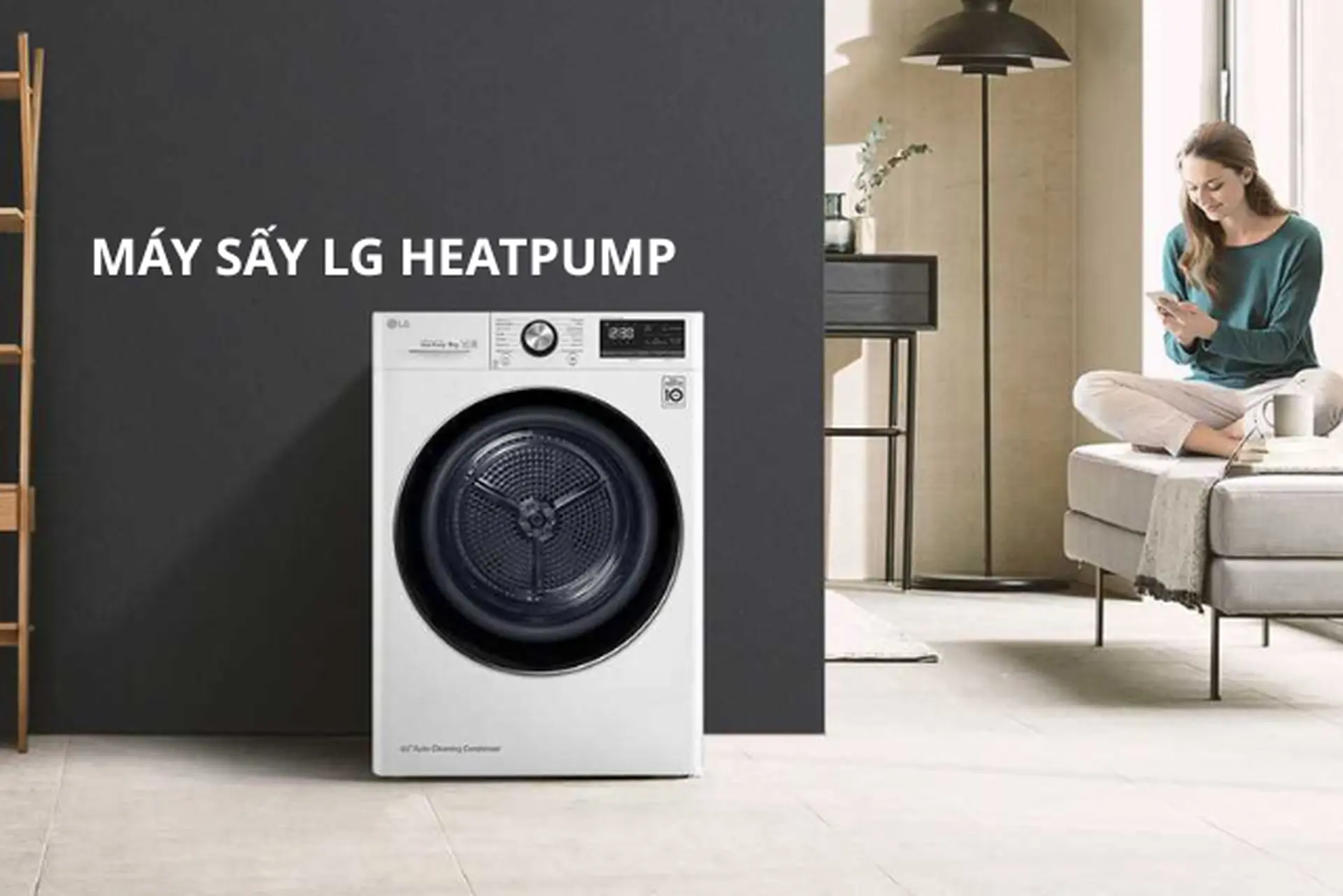 Máy sấy LG Heatpump: Lựa chọn sấy quần áo thông minh giúp gia đình tiết kiệm điện và giữ đồ bền đẹp