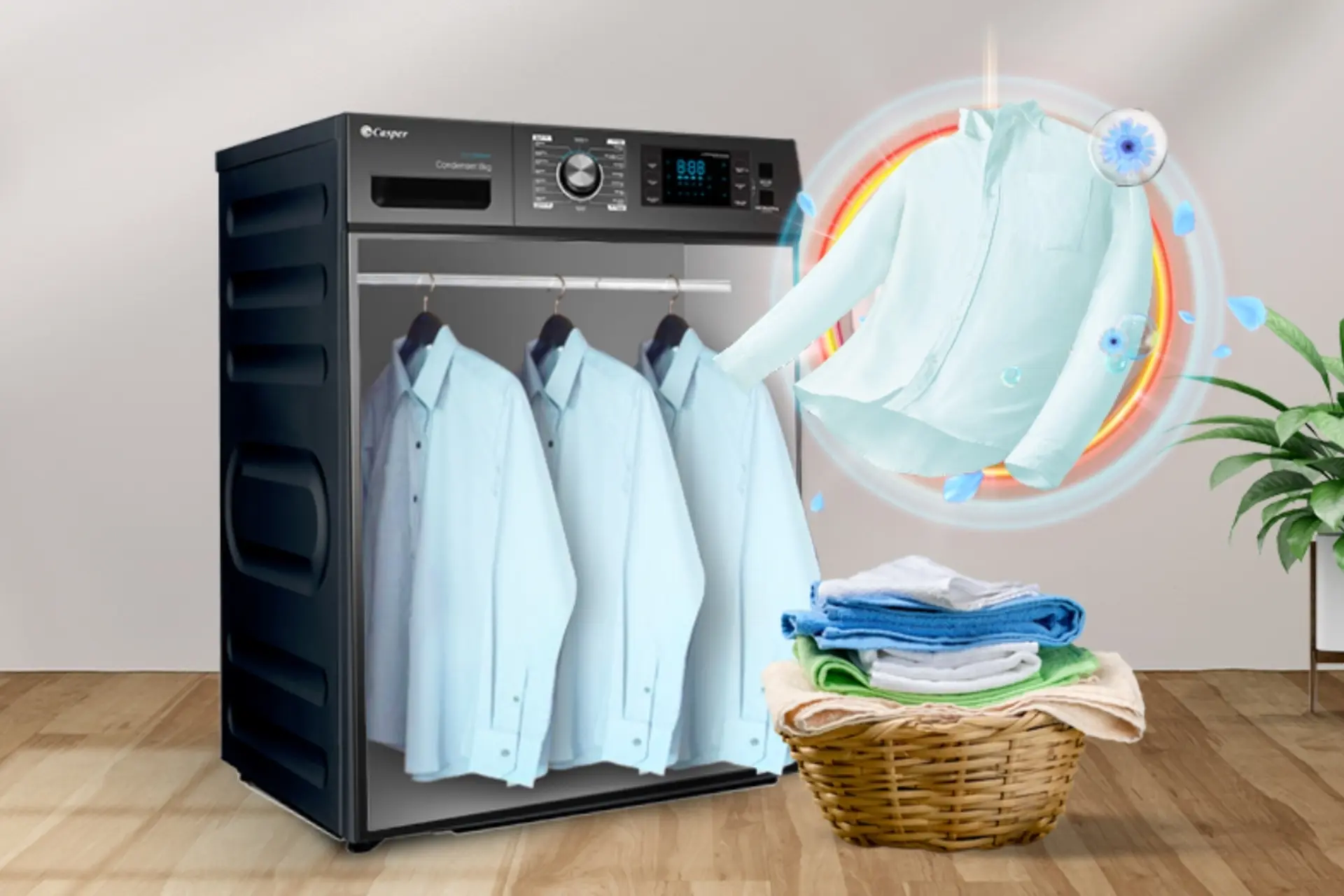 Top 5 máy sấy quần áo nên mua trong mùa mưa: Quần áo sạch thơm, tươi mới, không lo mùi ẩm