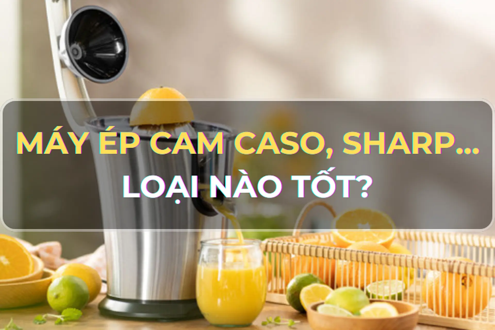 Máy vắt cam Caso, Sharp, Goldsun… đâu phải là loại tốt nhất? Bật mí 5 loại máy vắt cam chất lượng, đáng mua