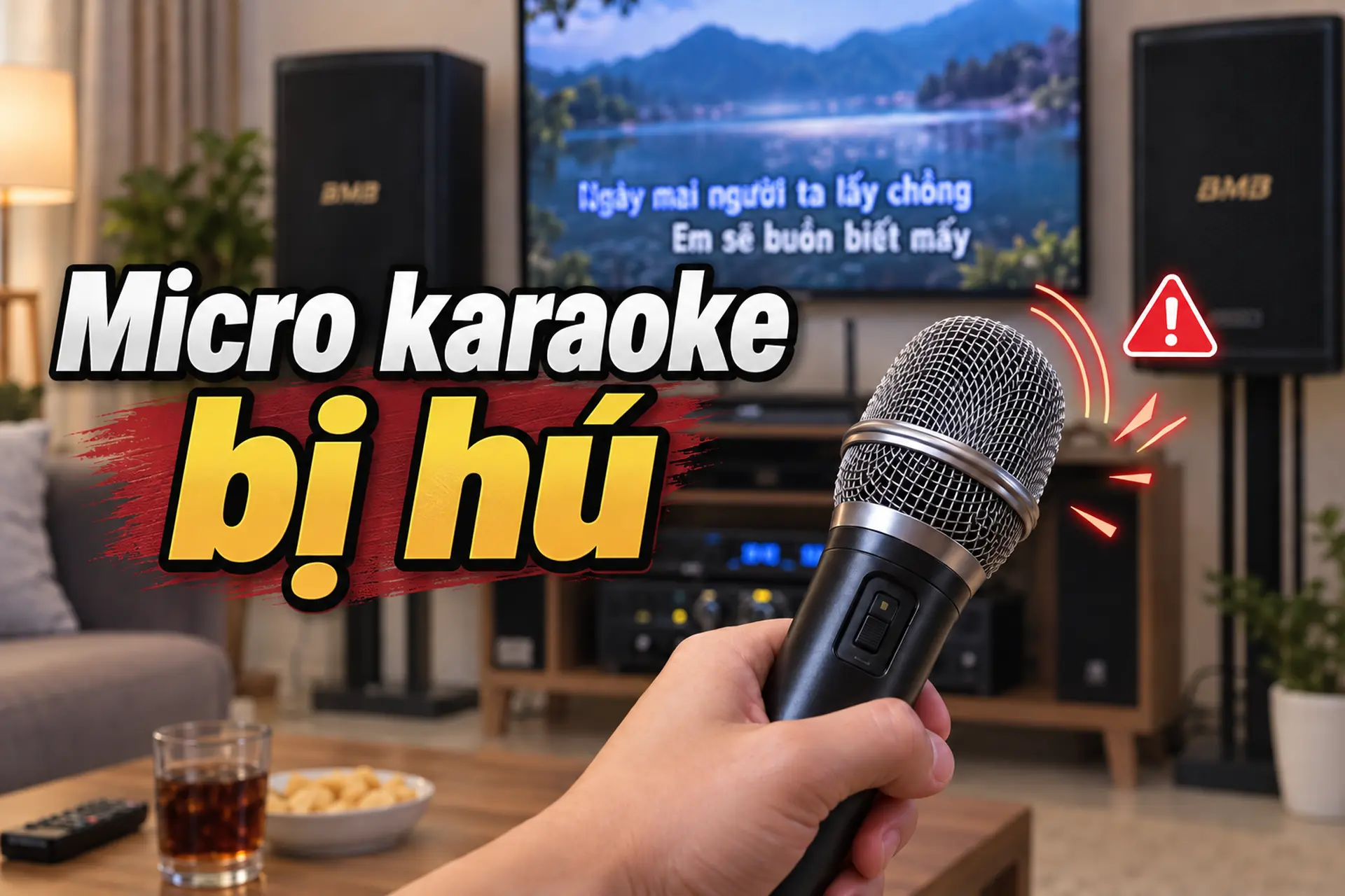 Micro karaoke bị hú: Nguyên nhân thường gặp và cách xử lý nhanh, hạn chế hư loa