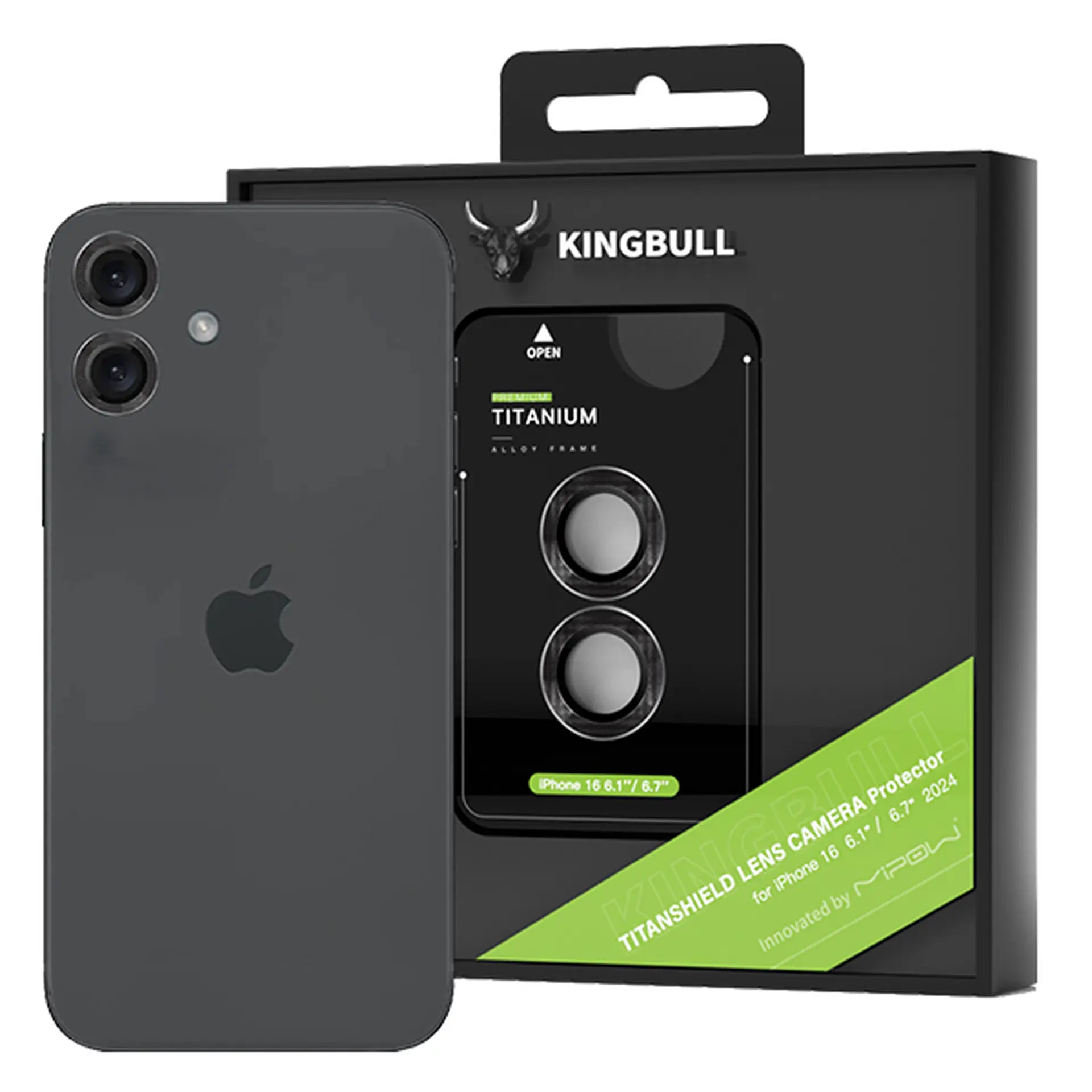 Miếng dán kính cường lực camera iPhone 16/16 Plus Mipow