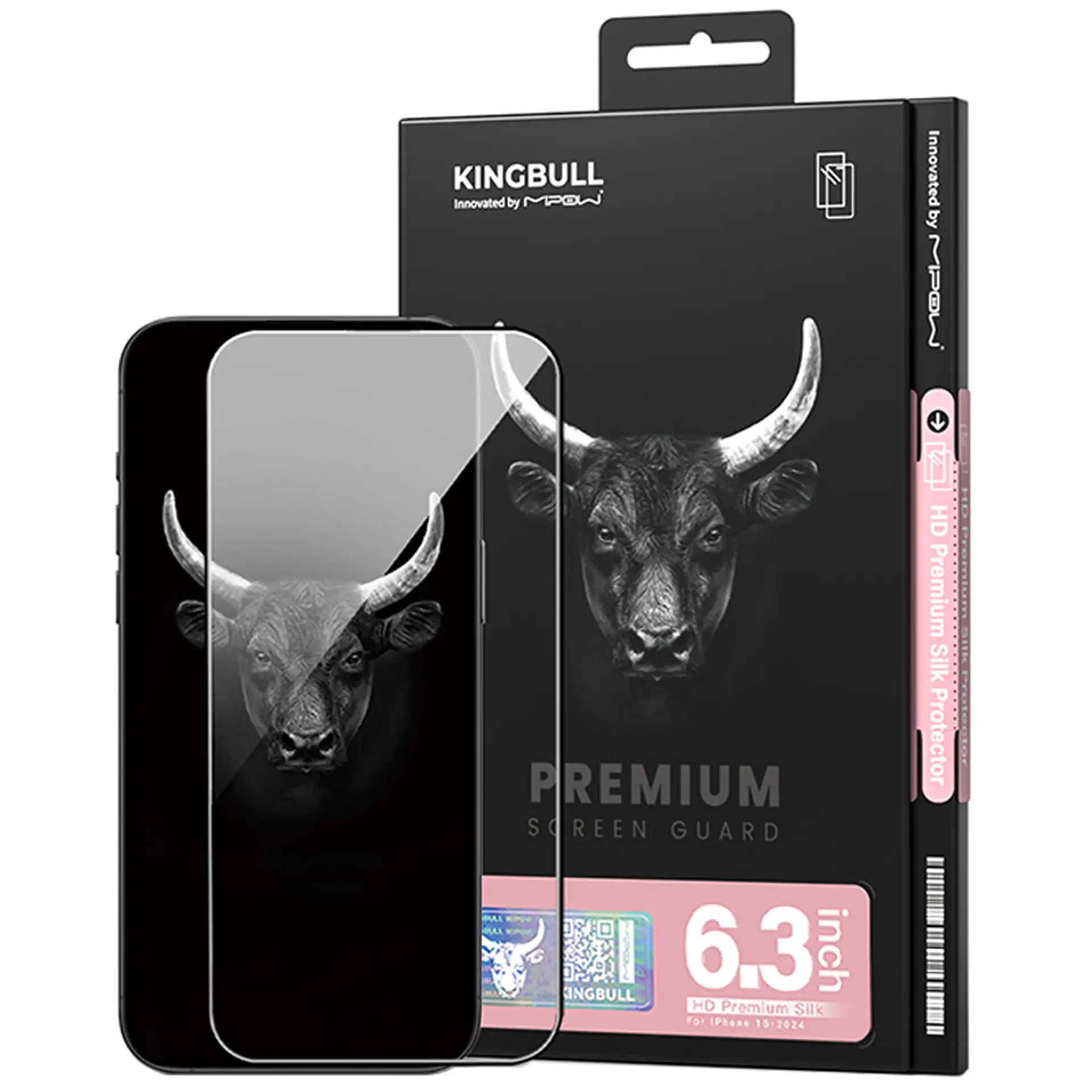 Miếng dán màn hình kính cường lực iPhone 16 Pro Mipow
