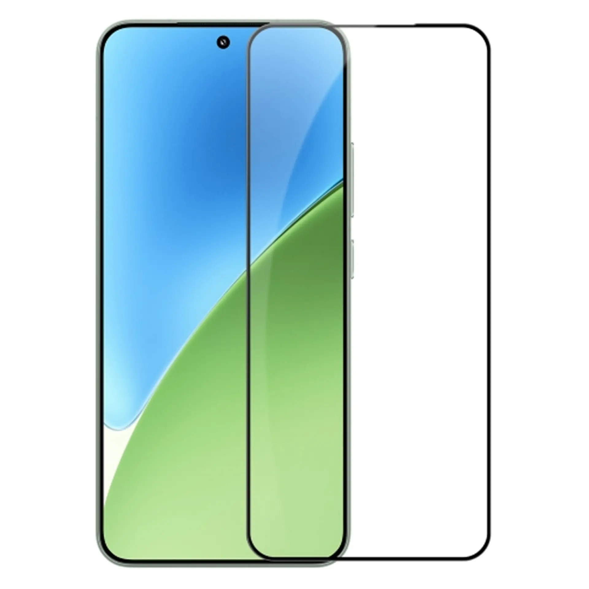 Miếng dán màn hình kính cường lực Xiaomi 15 viền trong suốt YVS 5D