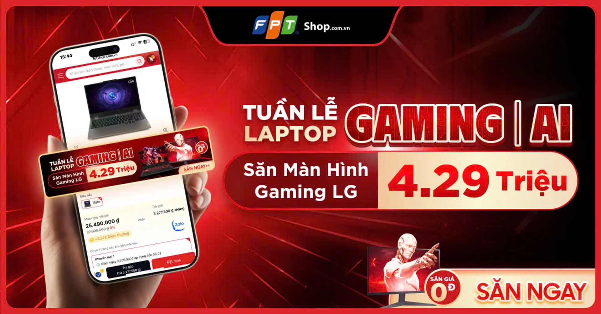 [Minigame] Tuần Lễ Laptop Gaming - AI Săn Màn Hình Gaming LG giá 0 đồng