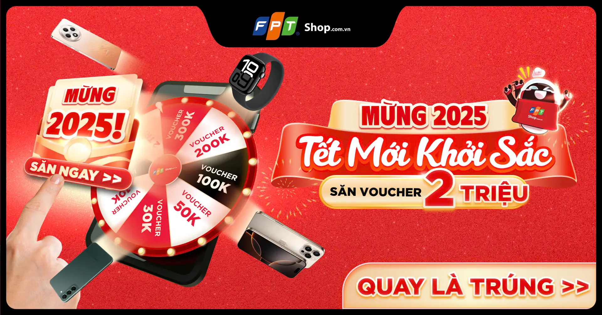 [Minigame] Chào 2025 - Tết mới khởi sắc: Săn voucher giảm ngay 2 triệu