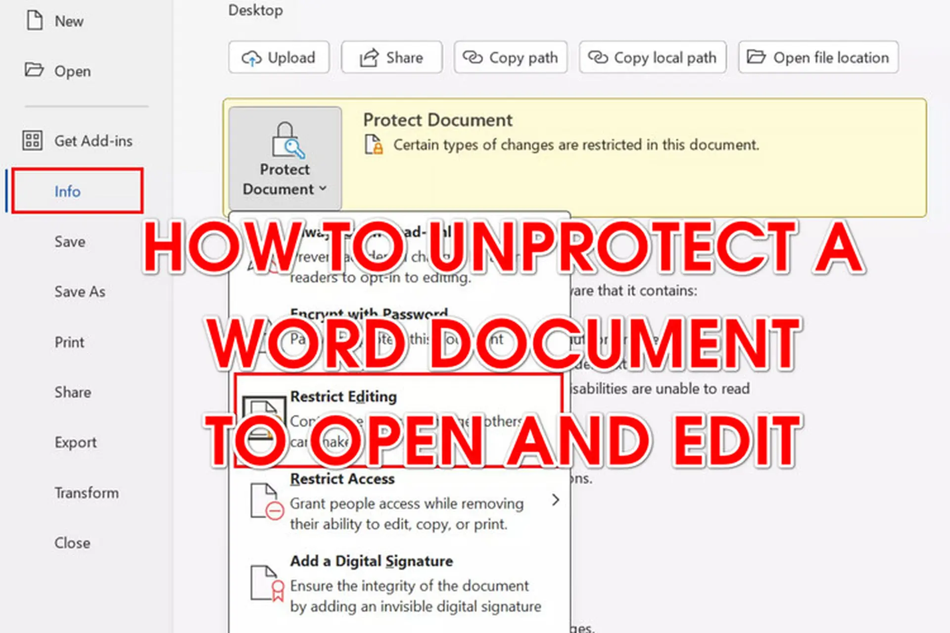 Chia sẻ bí quyết mở khóa file Word không cho chỉnh sửa không phải ai cũng biết