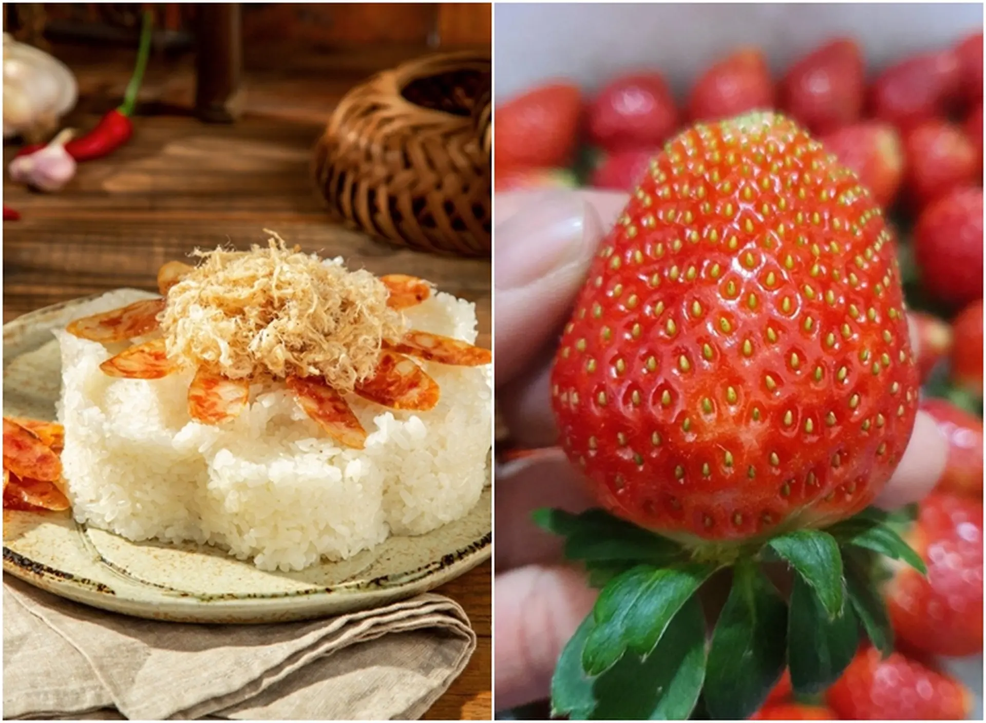 Món ăn từ gạo nếp và dâu tây: Sự kết hợp đầy mới lạ nhưng thơm ngon khó cưỡng!