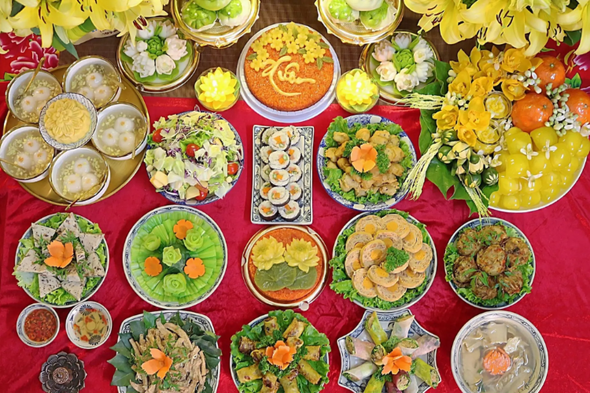 Thực đơn món chay cỗ Rằm tháng Giêng mang lại tài lộc, bình an cho gia chủ theo phong thủy