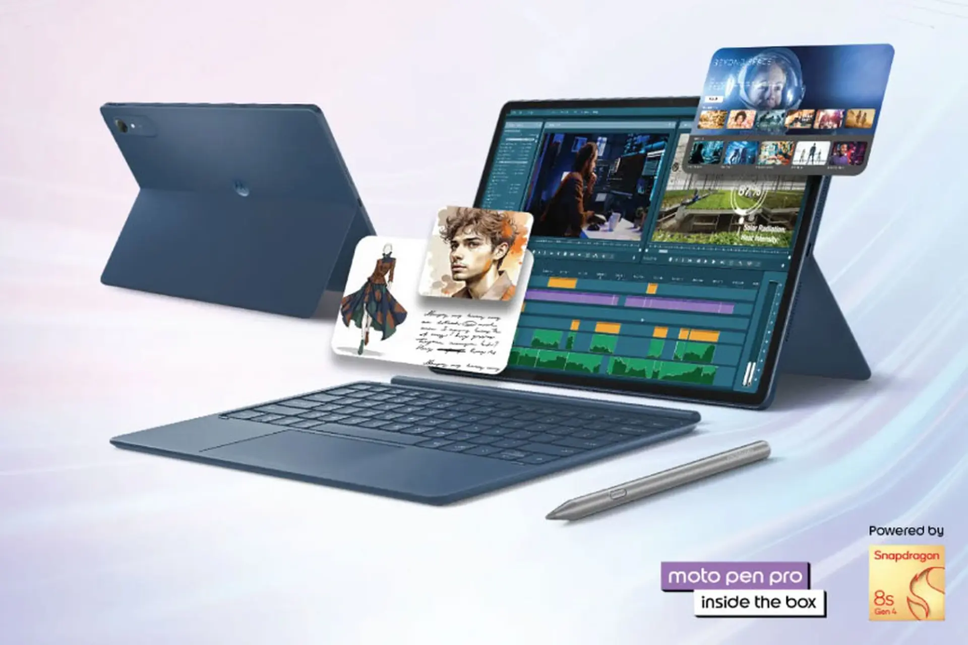 Motorola chơi lớn với Moto Pad 70 Pro: Tablet màn hình 3,5K, đi kèm bút Moto Pen Pro