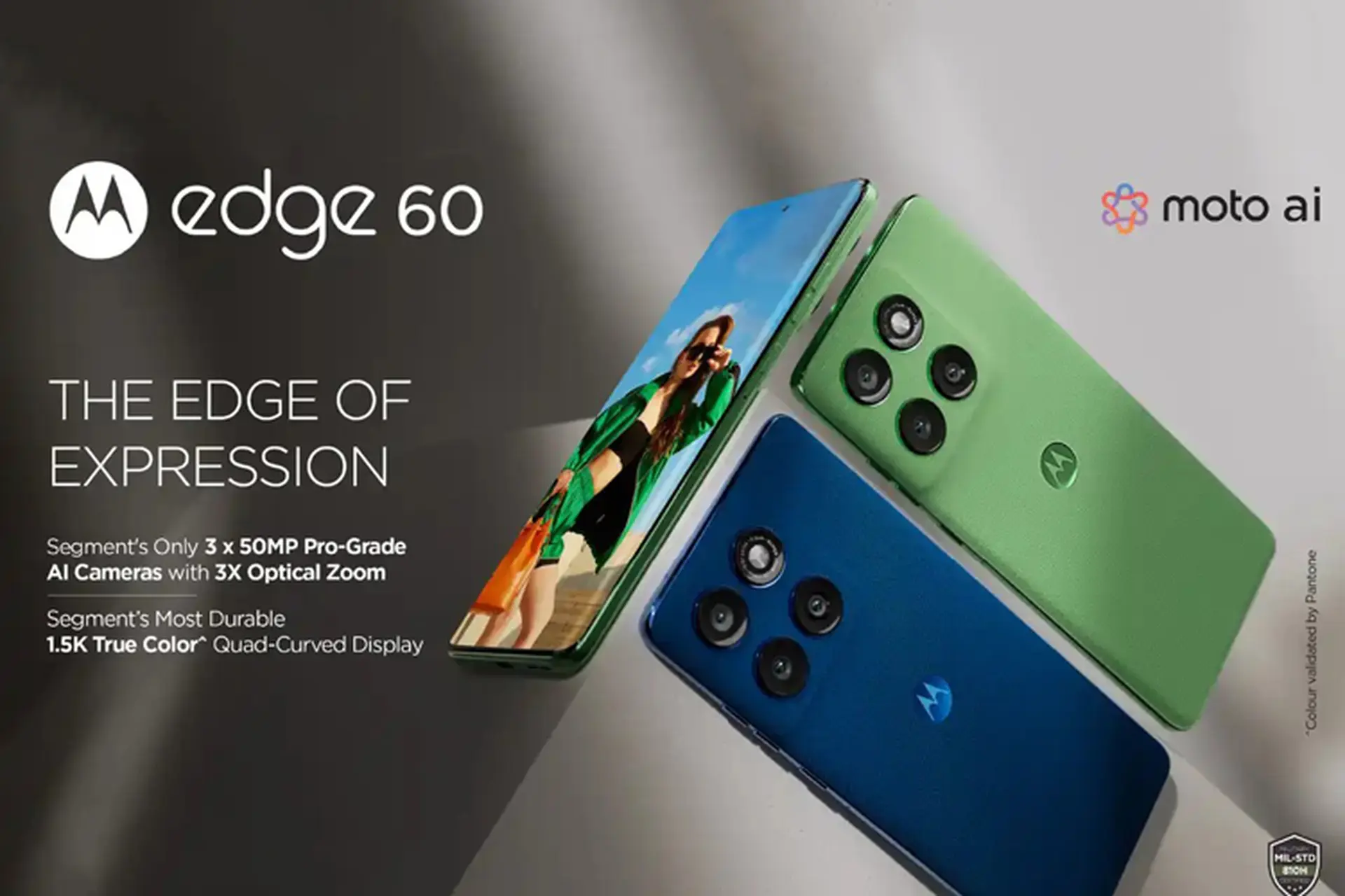 Motorola Edge 60 ra mắt: Dimensity 7400, pin 5.500mAh, giá chỉ 305 USD (khoảng 7.9 triệu đồng)