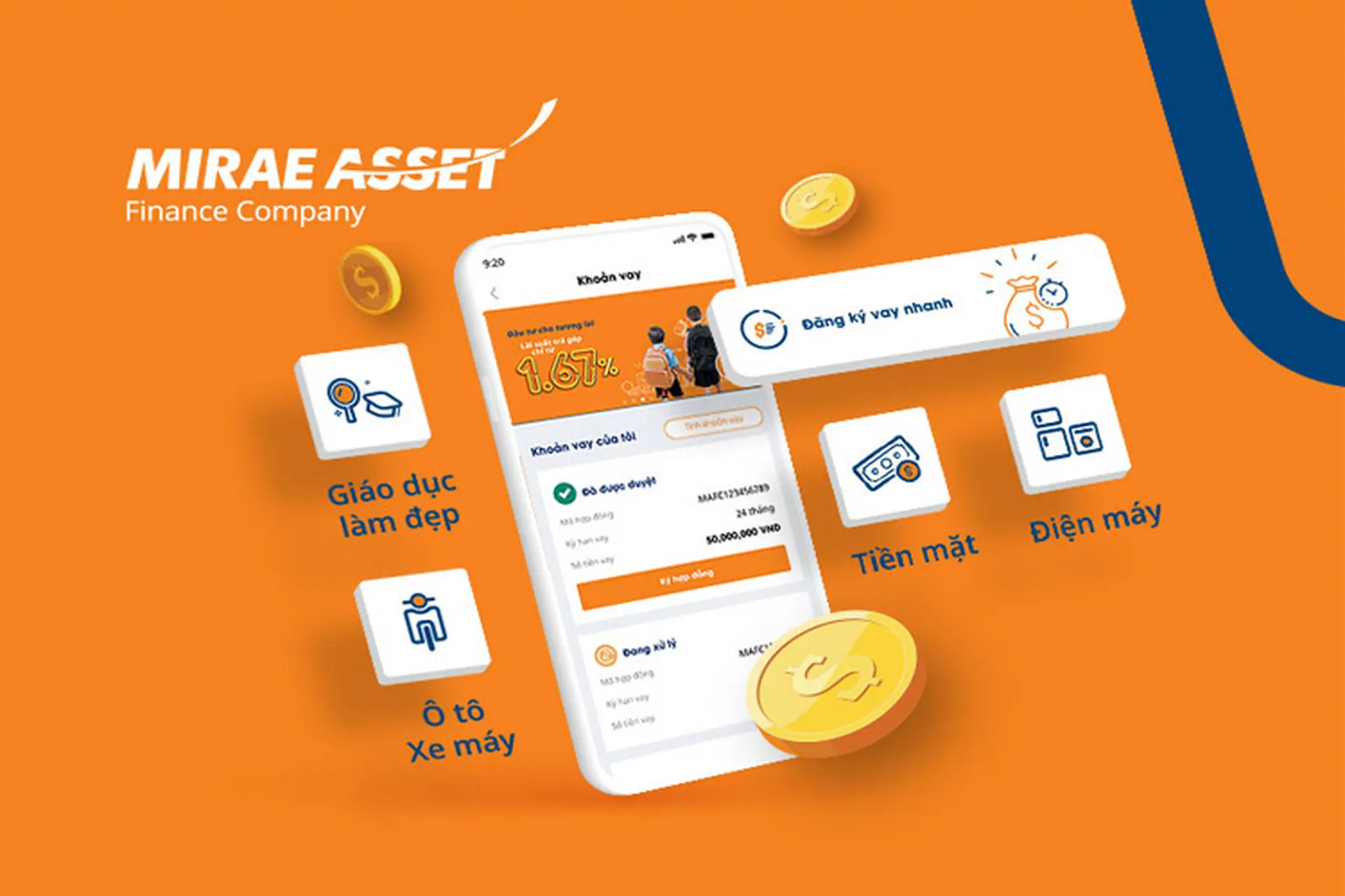Tìm hiểu ứng dụng My Finance, hỗ trợ vay tiêu dùng và thanh toán của Mirae Asset