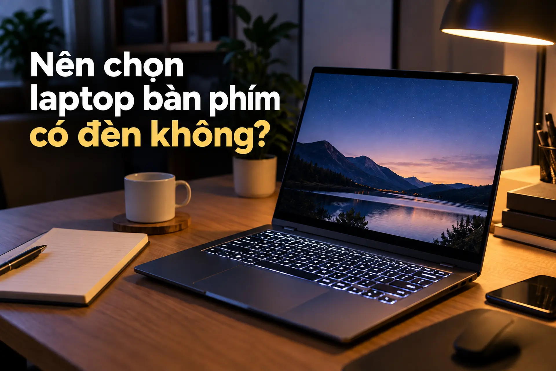 Nên chọn laptop bàn phím có đèn không? Phân tích ưu nhược điểm và cách chọn máy phù hợp nhu cầu hằng ngày