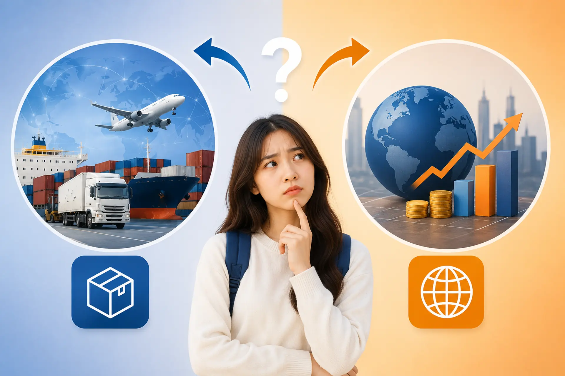 Nên học Logistics hay Kinh tế Quốc tế? So sánh chi tiết để chọn đúng ngành phù hợp