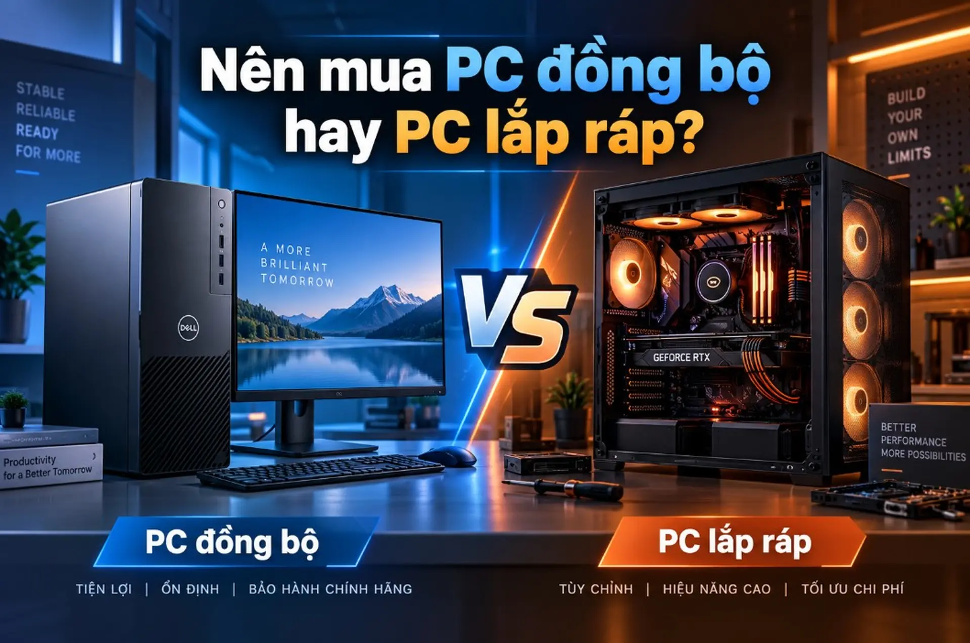 Nên mua PC đồng bộ hay PC lắp ráp? Cách chọn đúng theo nhu cầu và ngân sách