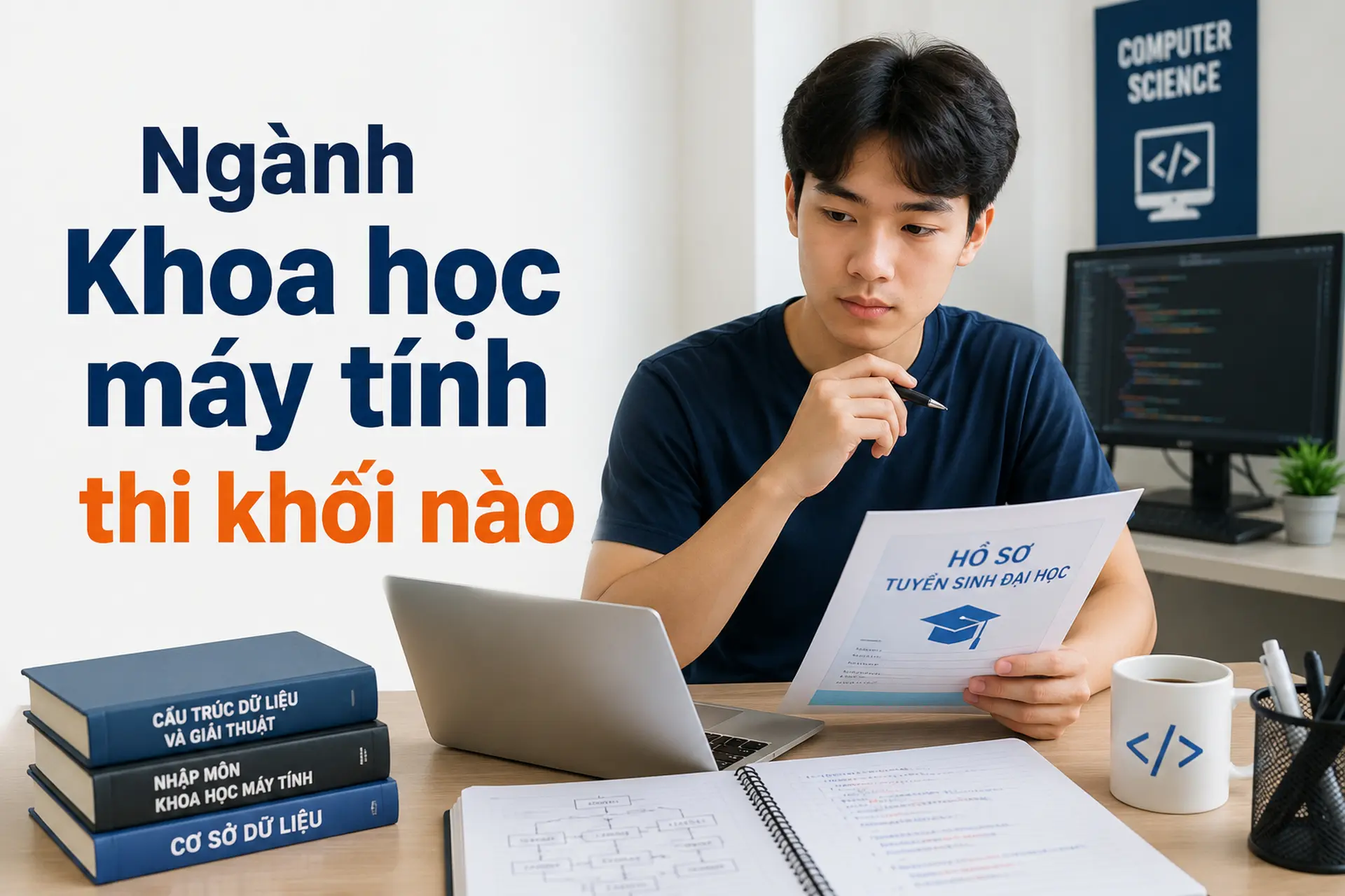 Ngành Khoa học máy tính thi khối nào? Tổ hợp xét tuyển, chương trình học và cơ hội nghề nghiệp