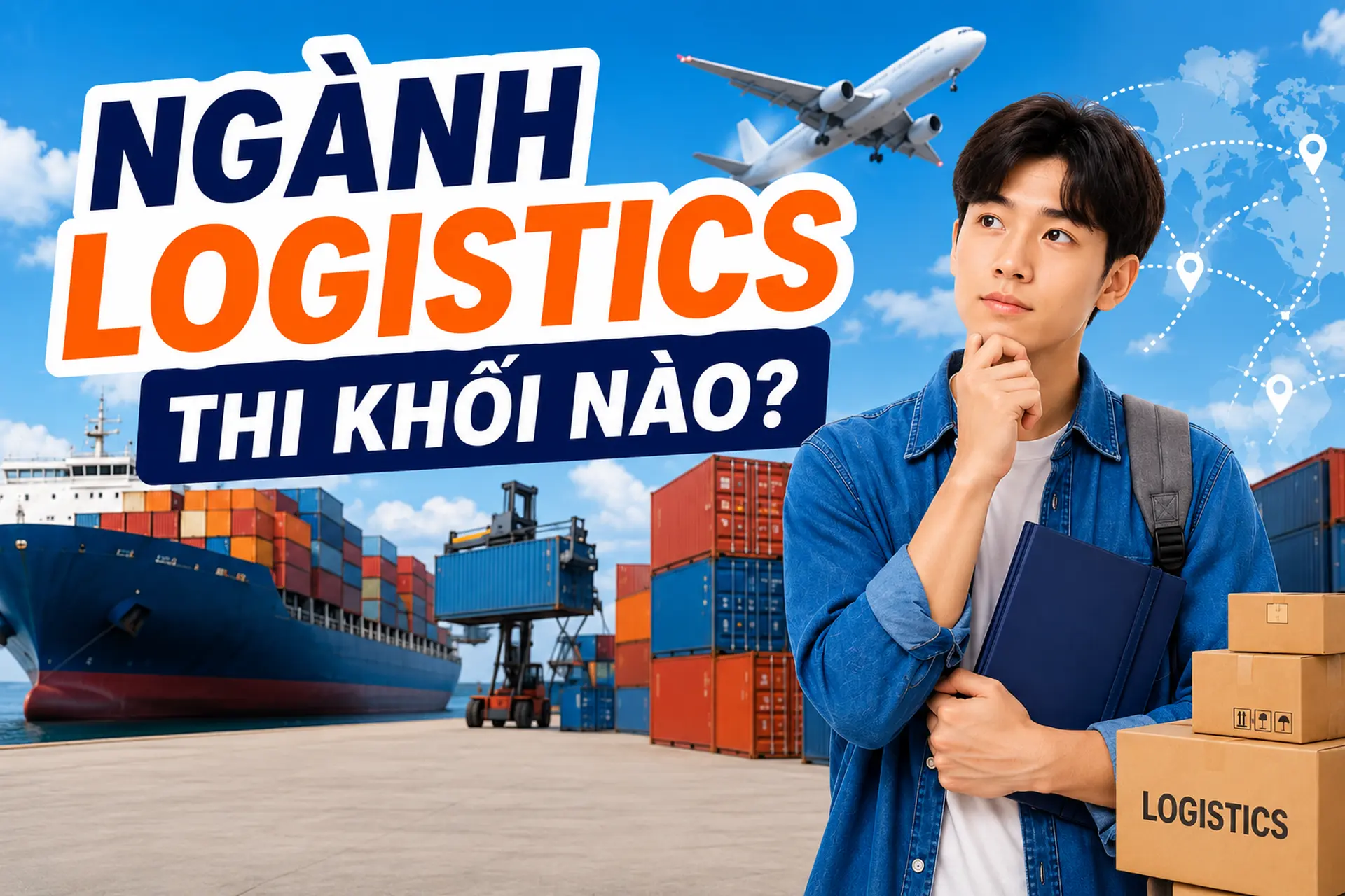 Ngành Logistics thi khối nào? Tổ hợp xét tuyển và phương thức tuyển sinh mới nhất