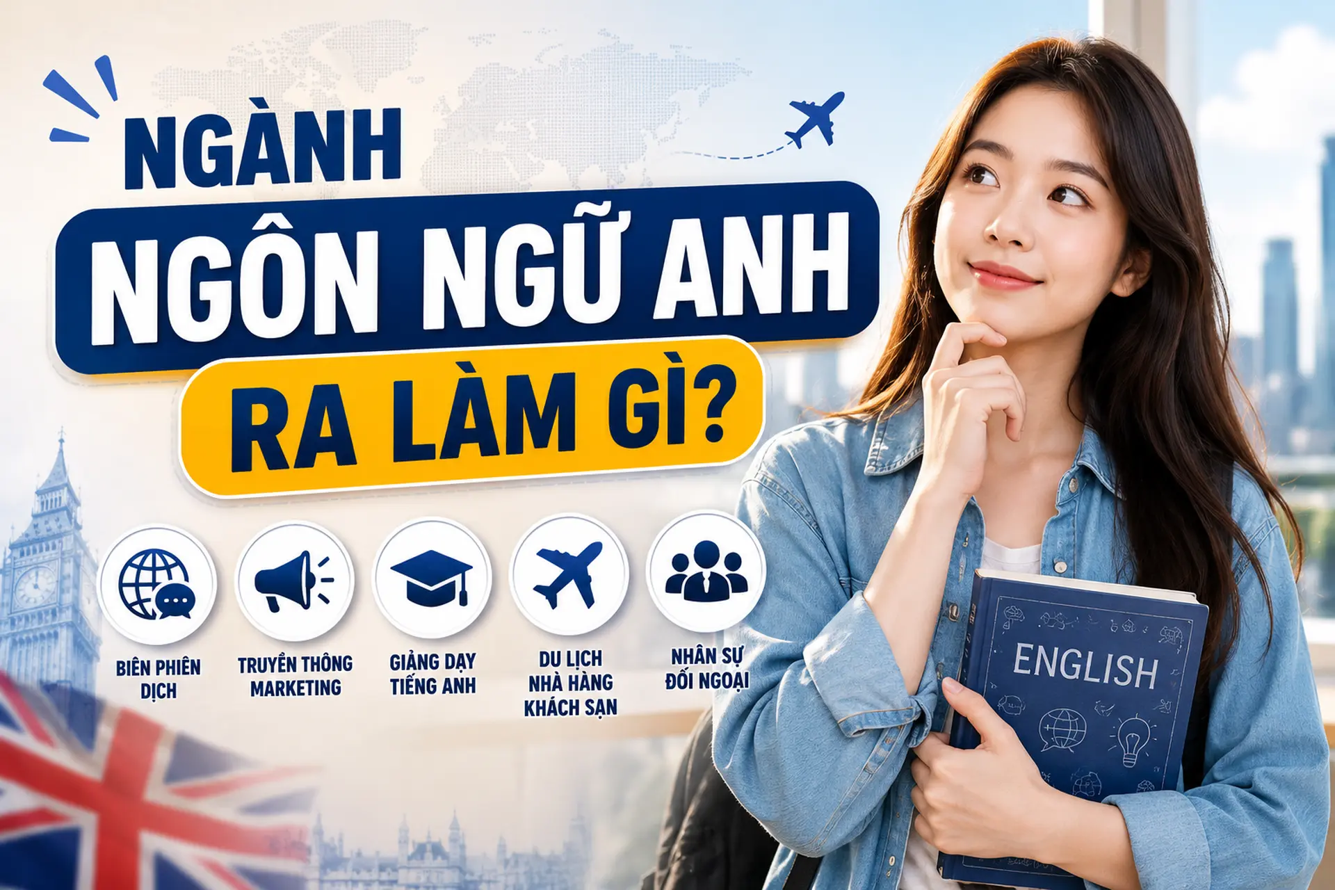 Học ngành ngôn ngữ Anh ra làm gì? Tìm hiểu cơ hội việc làm và triển vọng nghề nghiệp