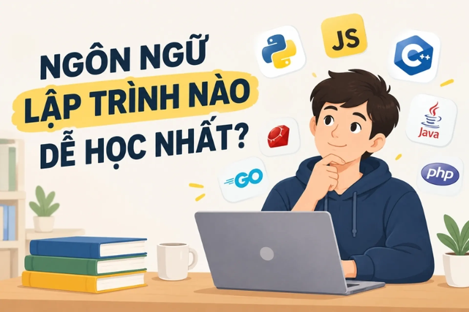 Ngôn ngữ lập trình nào dễ học nhất? Top 7 lựa chọn dành cho người mới bắt đầu