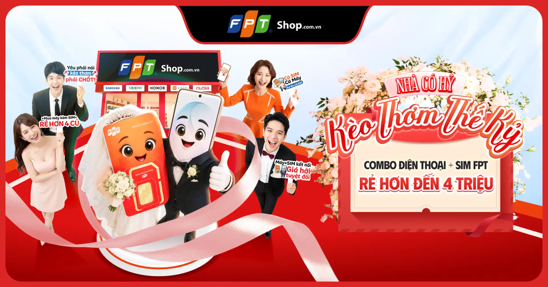 Nhà có hỷ, kèo thơm thế kỷ: Mua điện thoại kèm SIM FPT, giảm thêm đến 4 triệu đồng