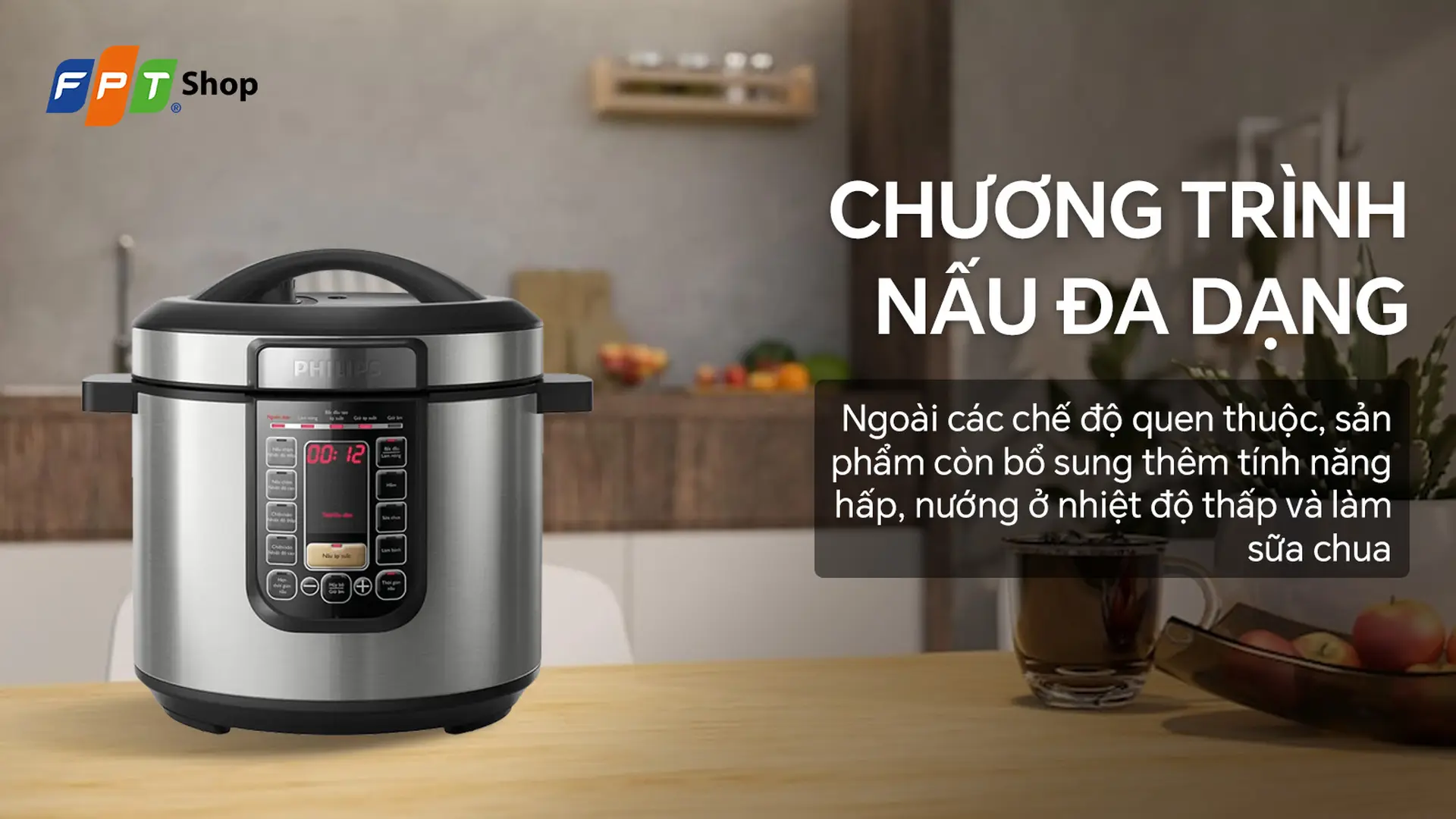 Nồi áp suất điện tử Philips 6 lít HD2237/66