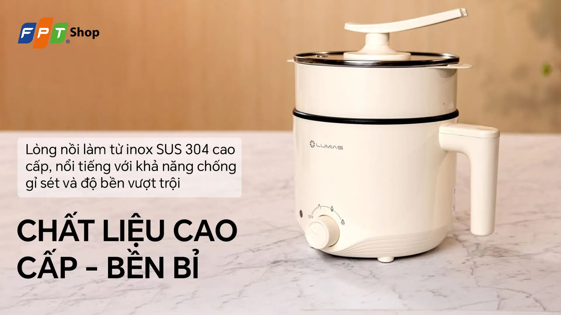 Nồi lẩu điện Lumias 1.8 lít LM-PM608