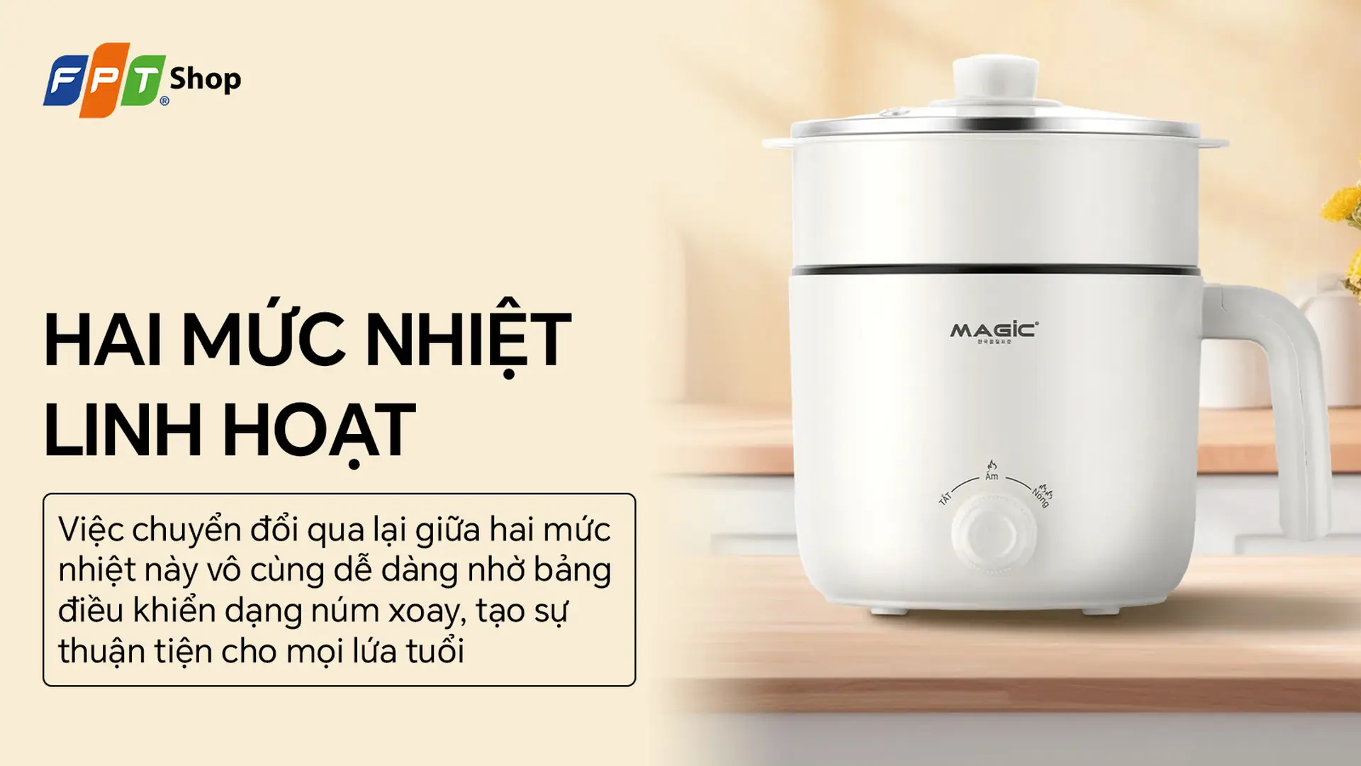 Nồi lẩu điện Magic 1.3 lít A-040