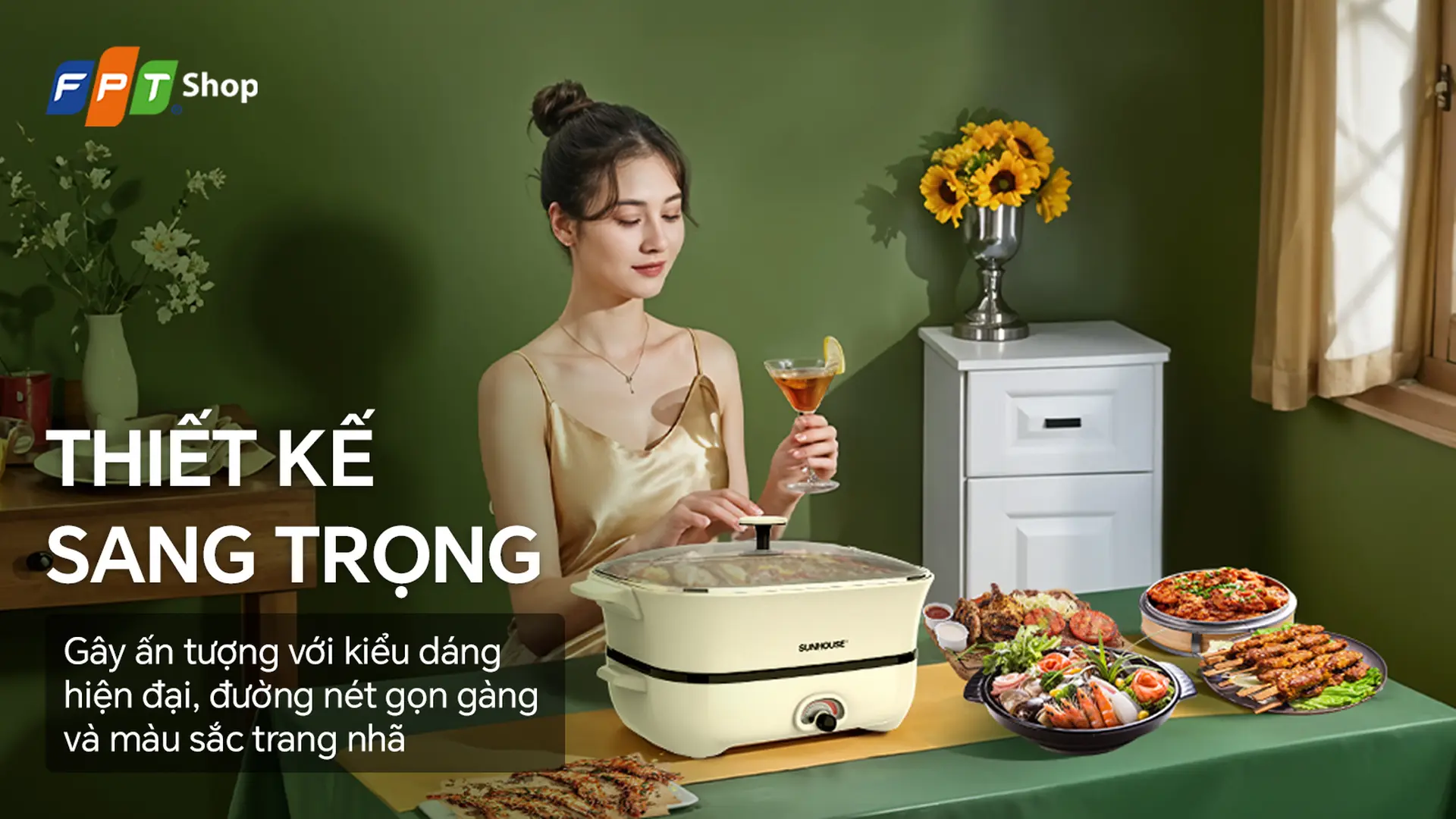 Nồi lẩu điện Sunhouse 6 lít SHD4560