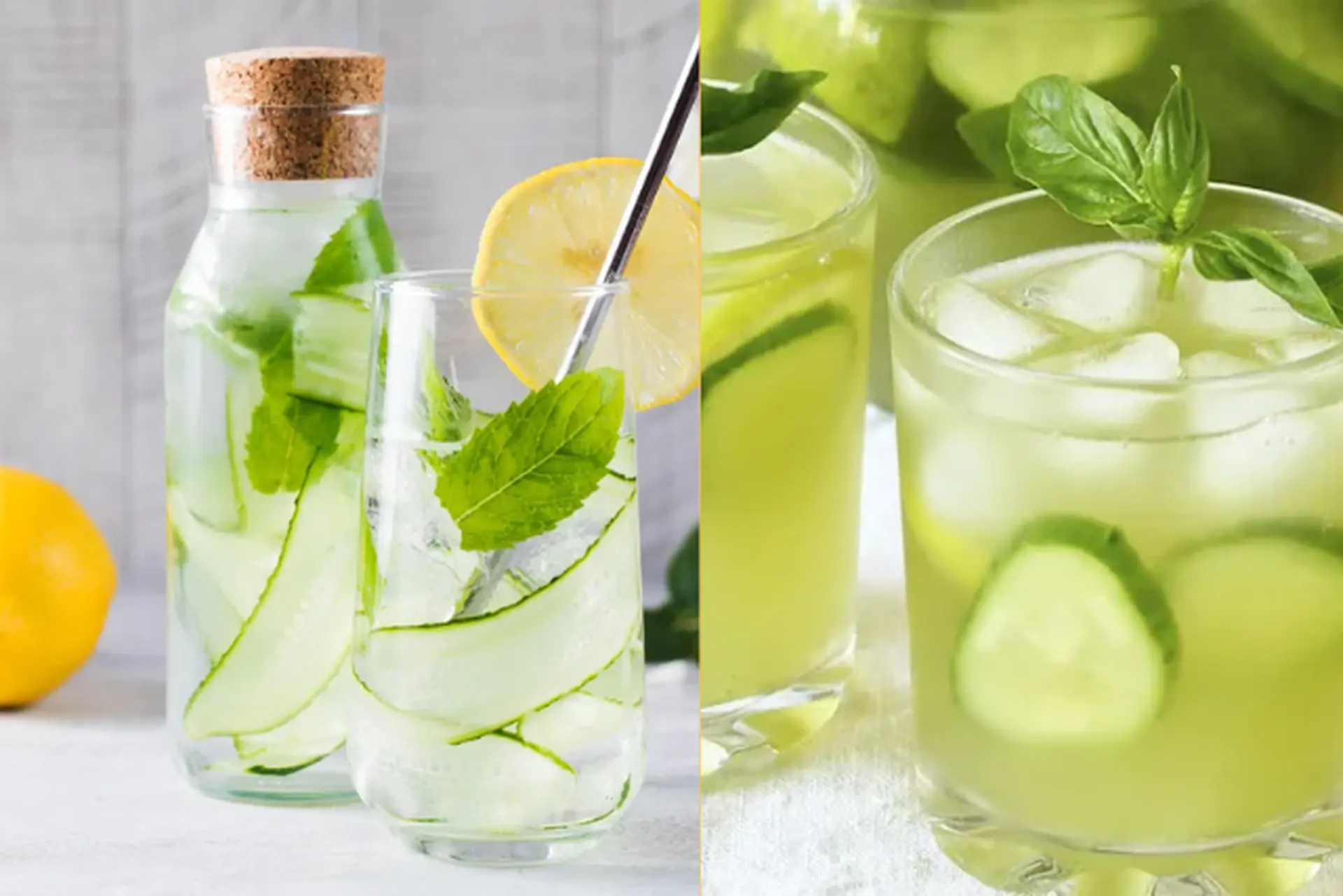Cách làm nước detox dưa chuột chanh bạc hà giúp thanh lọc cơ thể tự nhiên