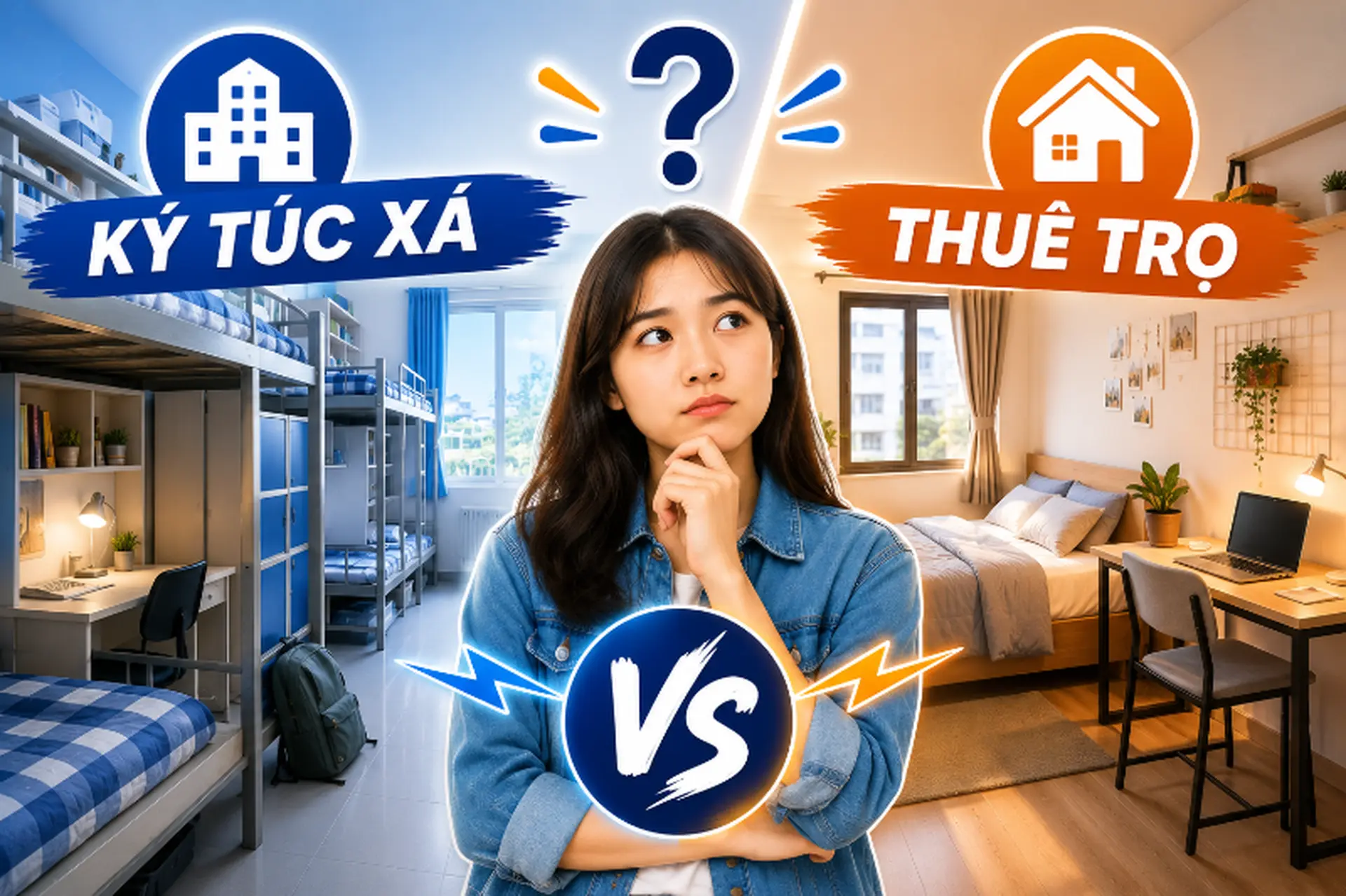 Ở ký túc xá hay thuê trọ tốt hơn? So sánh ưu, nhược điểm để chọn nơi ở phù hợp