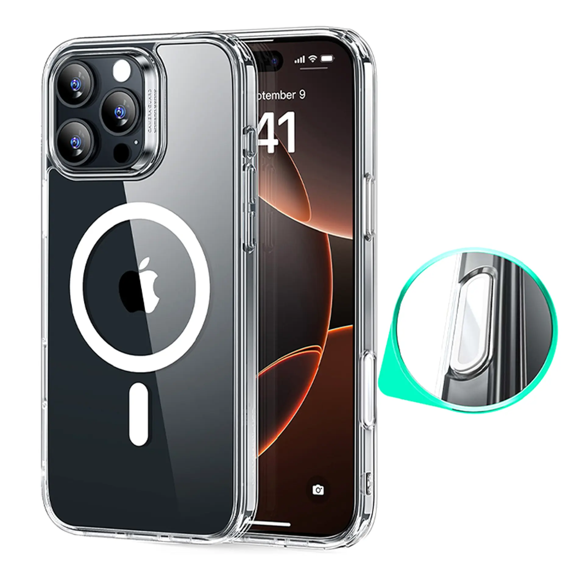 Ốp lưng magsafe iPhone 16 Pro nhựa cứng chống sốc ESR