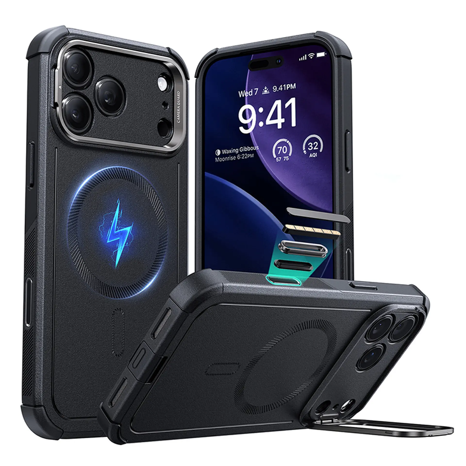 Ốp lưng magsafe iPhone 17 Pro nhựa TPU chống sốc, có giá đỡ camera ESR