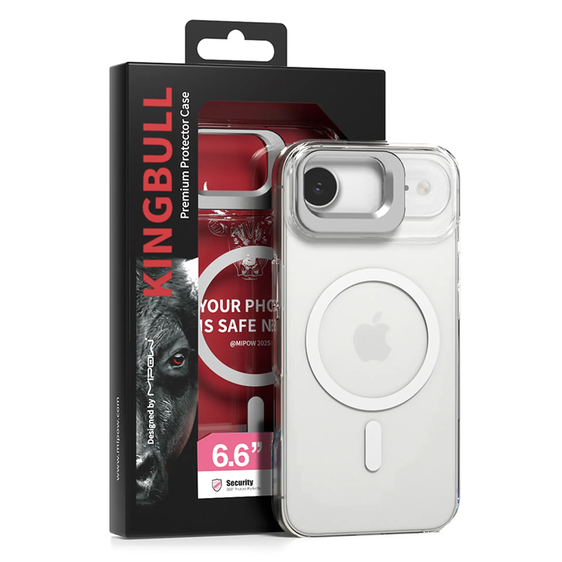 Ốp lưng magsafe iPhone Air nhựa TPU chống sốc kèm giá đỡ Mipow