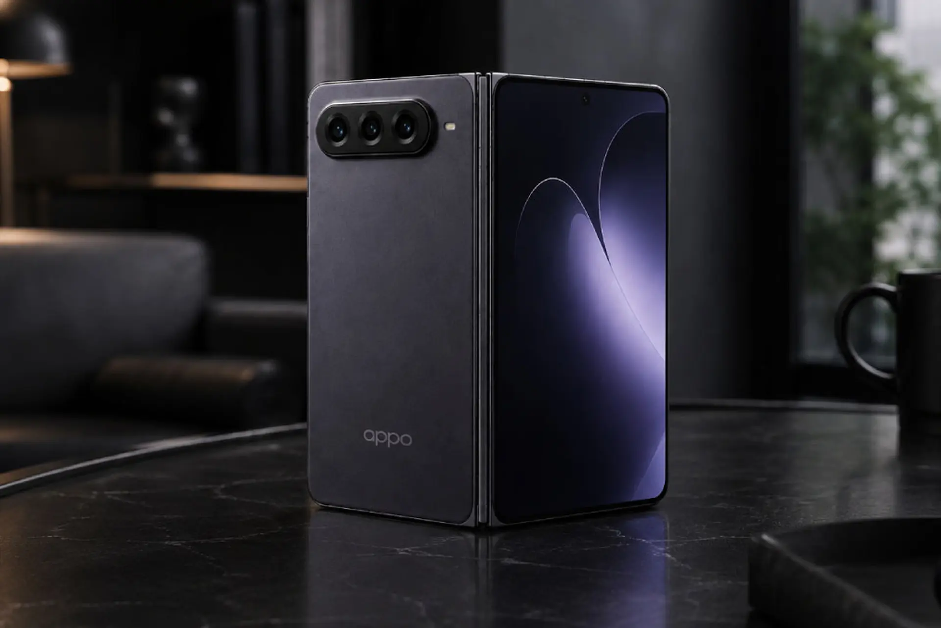 OPPO Find N7 Wide lộ thiết kế camera ngang, màn hình gập ít thấy nếp gấp hơn