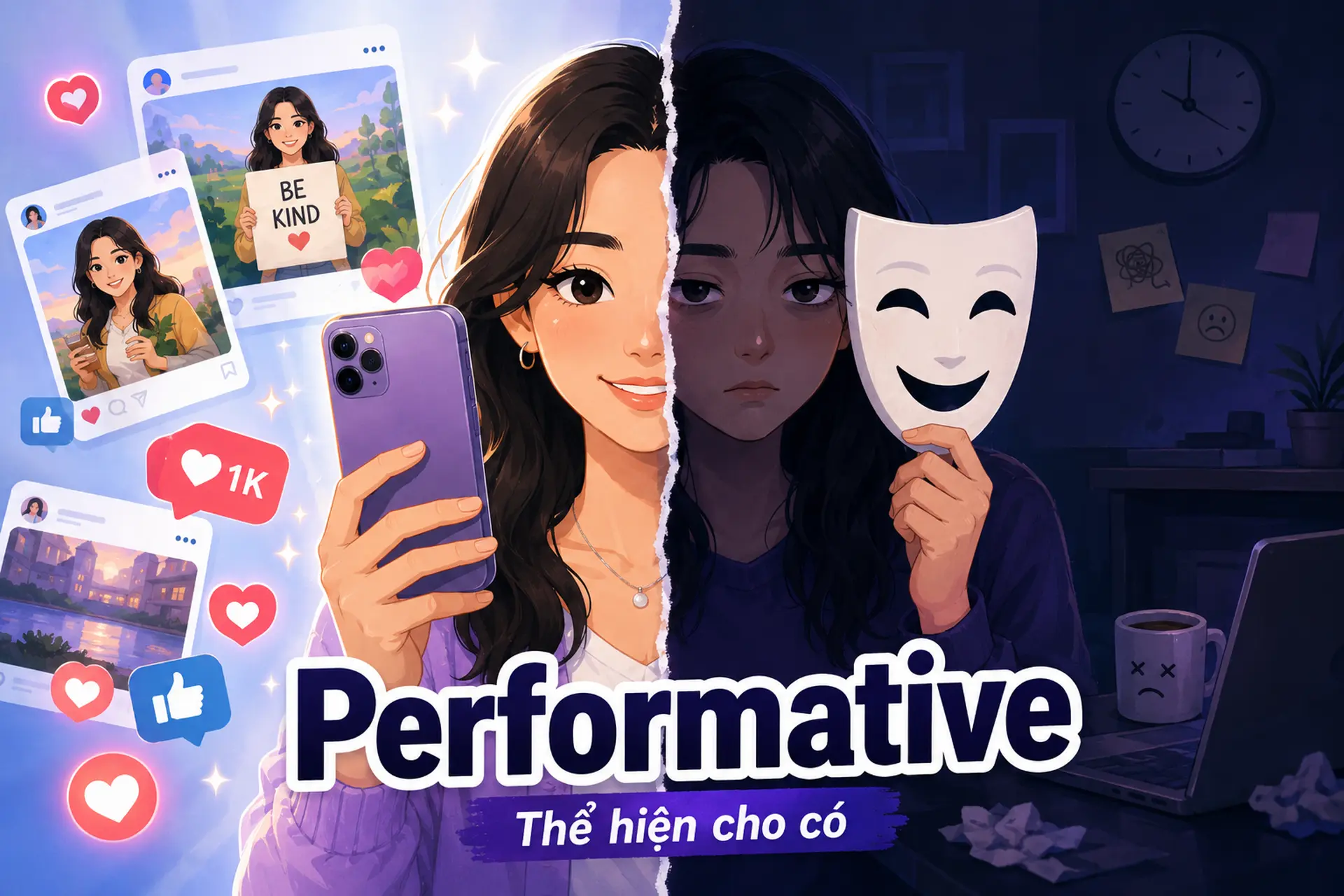 Performative là gì? Tìm hiểu hiện tượng “làm màu” phổ biến trên mạng xã hội hiện nay