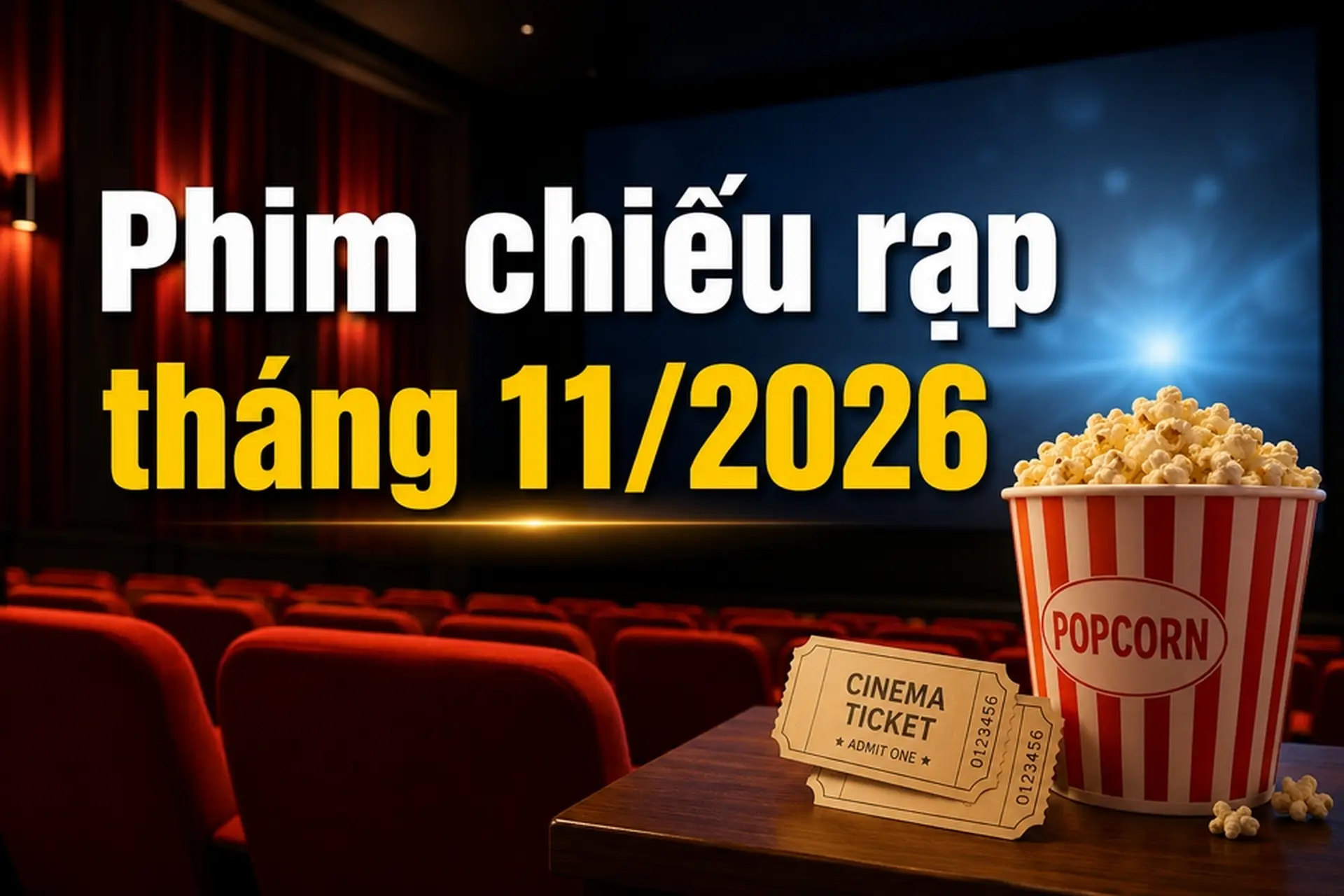 Phim chiếu rạp tháng 11/2026: Loạt phim mới đáng mong chờ với nhiều thể loại hấp dẫn