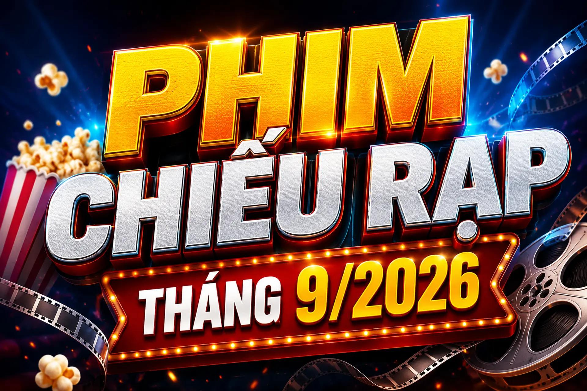 Phim chiếu rạp tháng 9/2026: Những tựa phim mới hứa hẹn khuấy động phòng vé Việt Nam