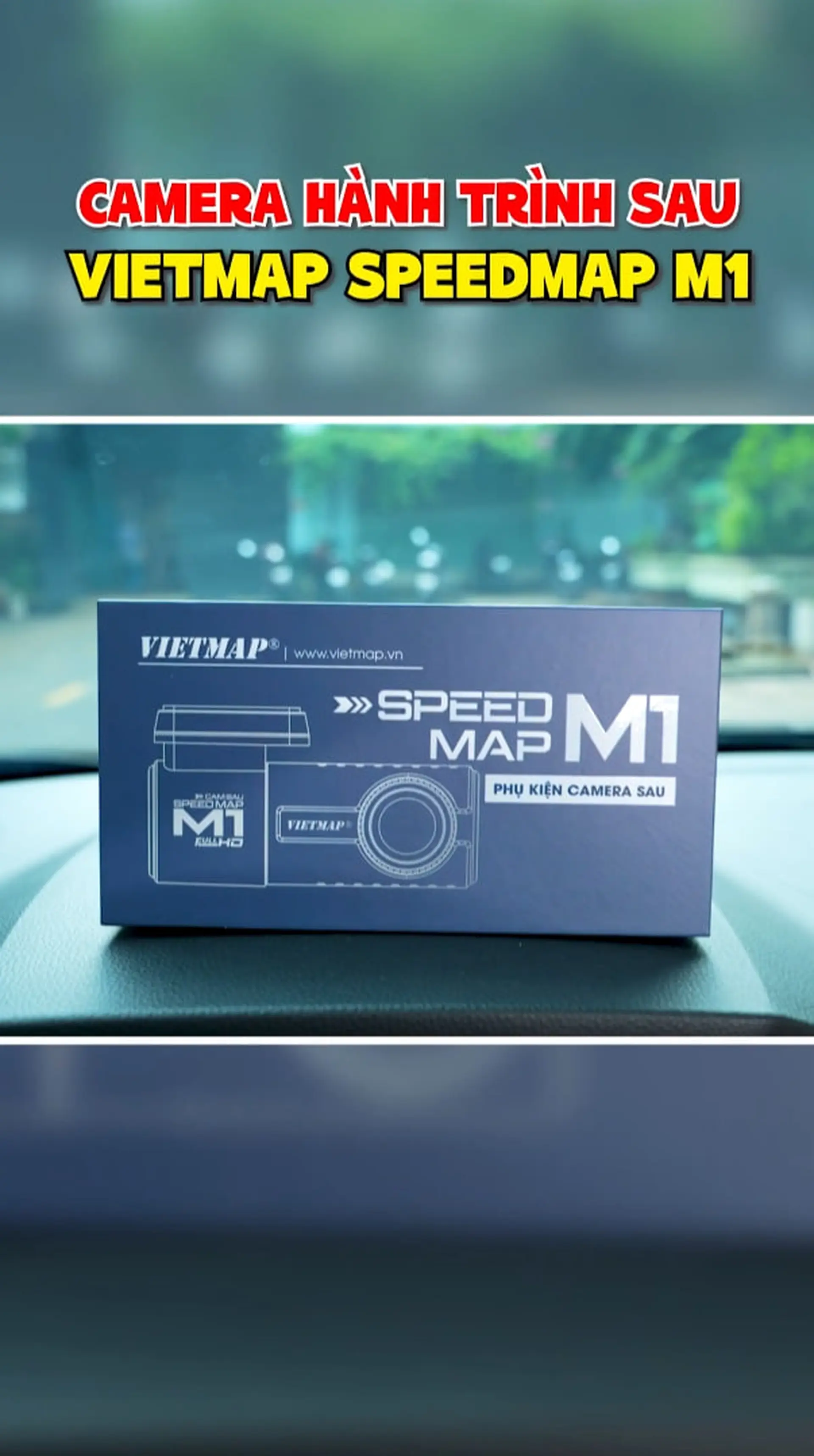Camera hành trình sau Vietmap Speedmap M1: Camera hành trình có bước đột phá của Vietmap!!!