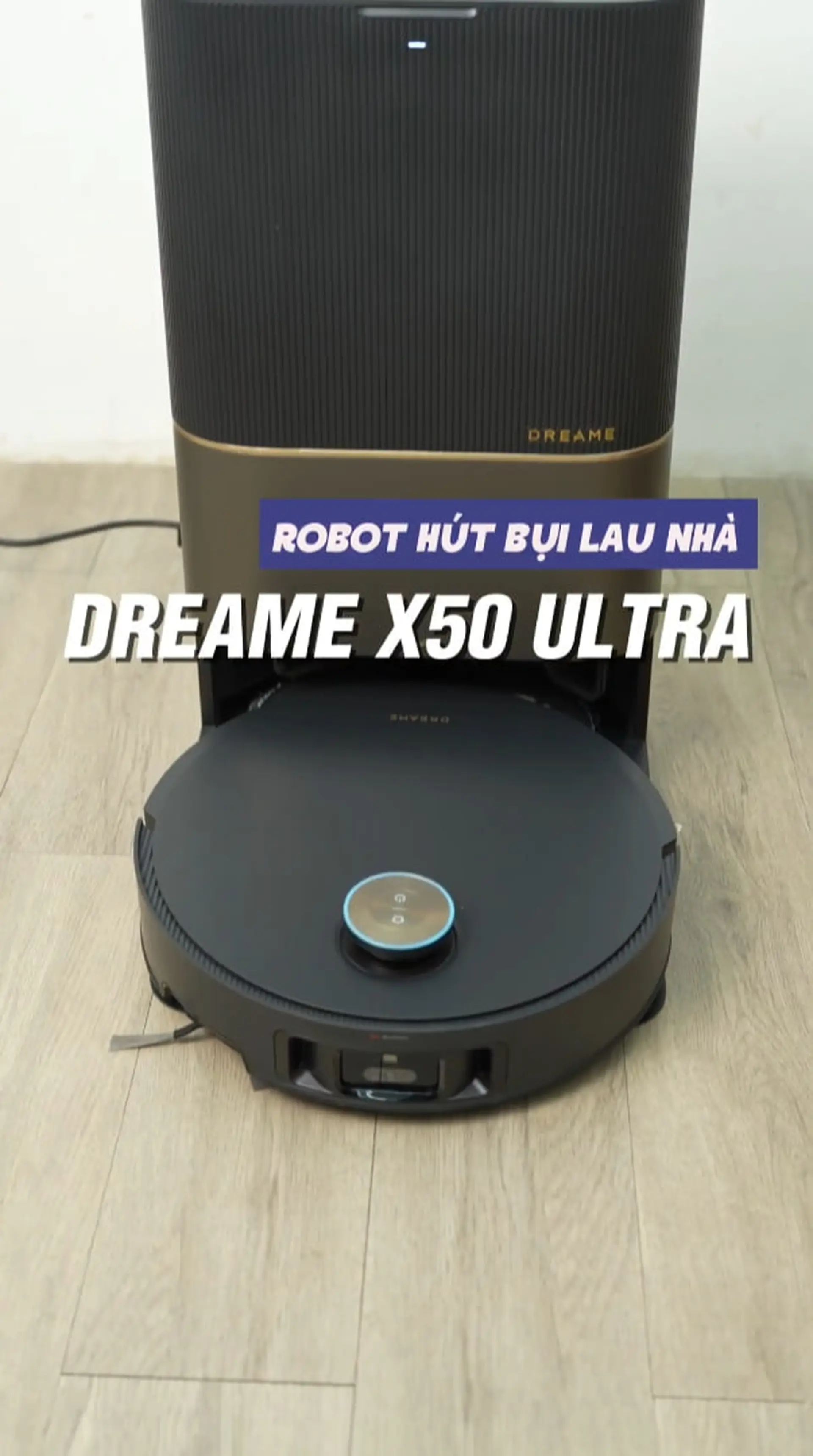 Robot hút bụi lau nhà Dreame X50 Ultra Đen: Siêu thông minh, có nhiều tính năng rất cao cấp!!!