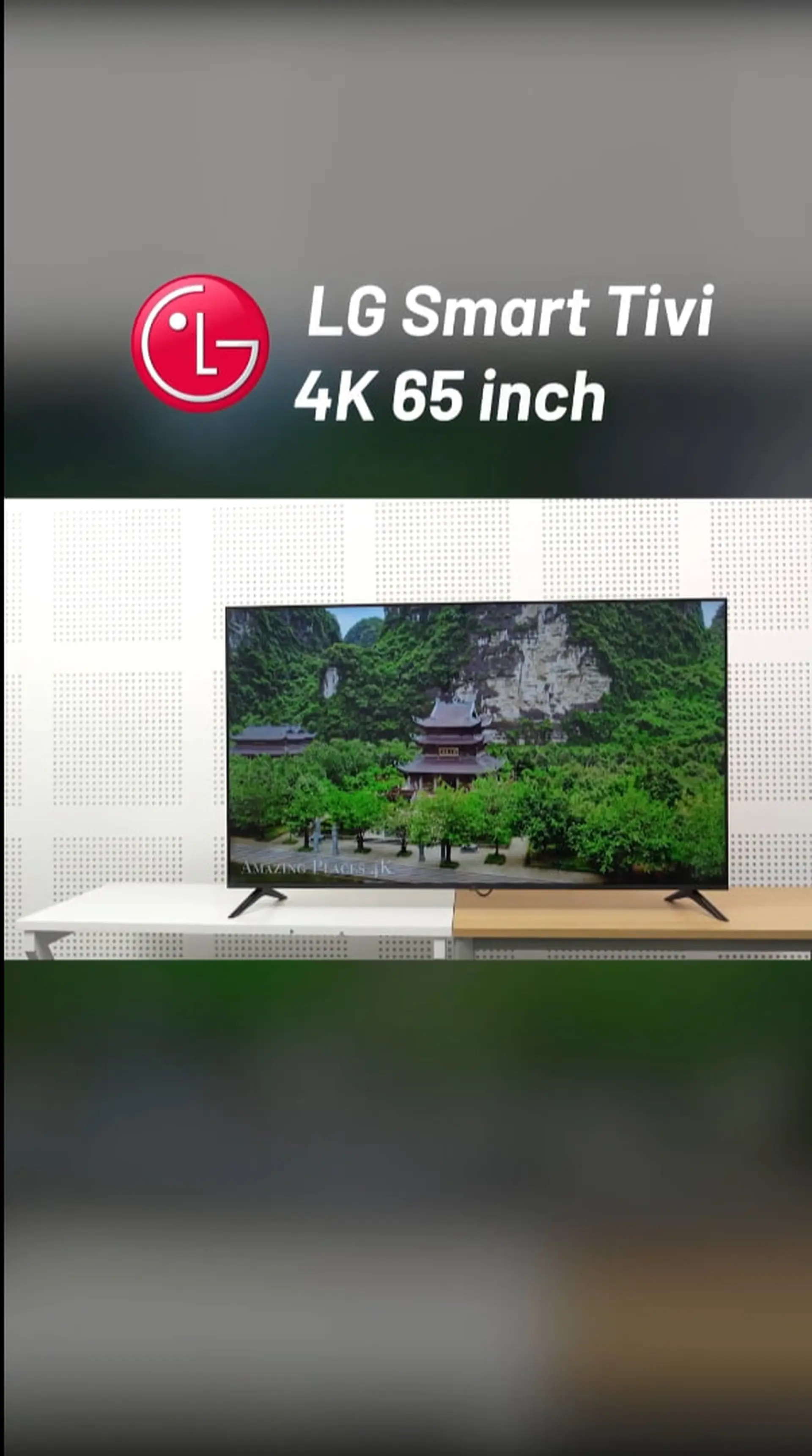 LG Smart TV 65 inch 4K: Màn hình 65 inch thích hợp để lắp đặt chính diện căn nhà bạn!!!
