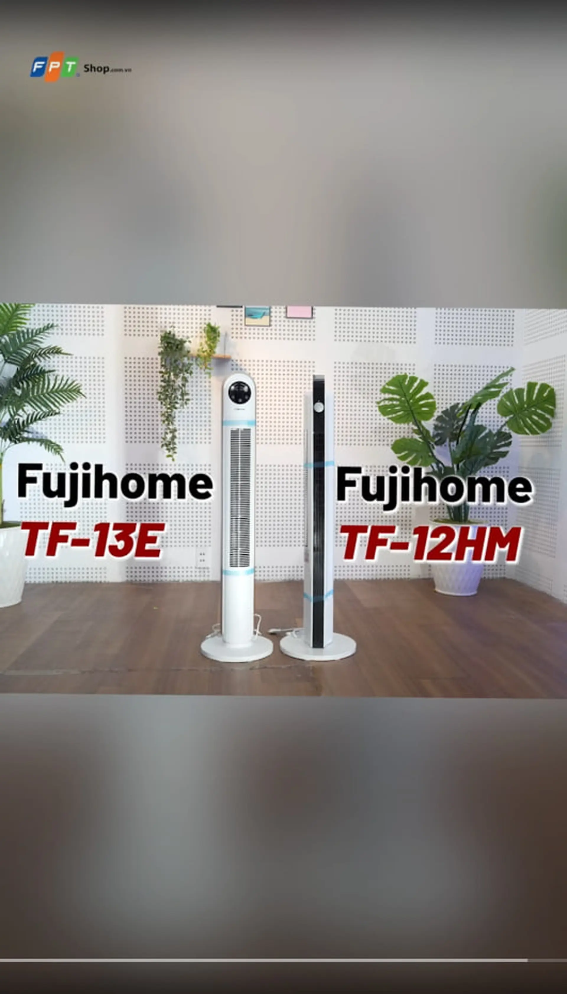Quạt tháp điện tử Fujihome TF-13E và Quạt tháp Fujihome TF-12HM