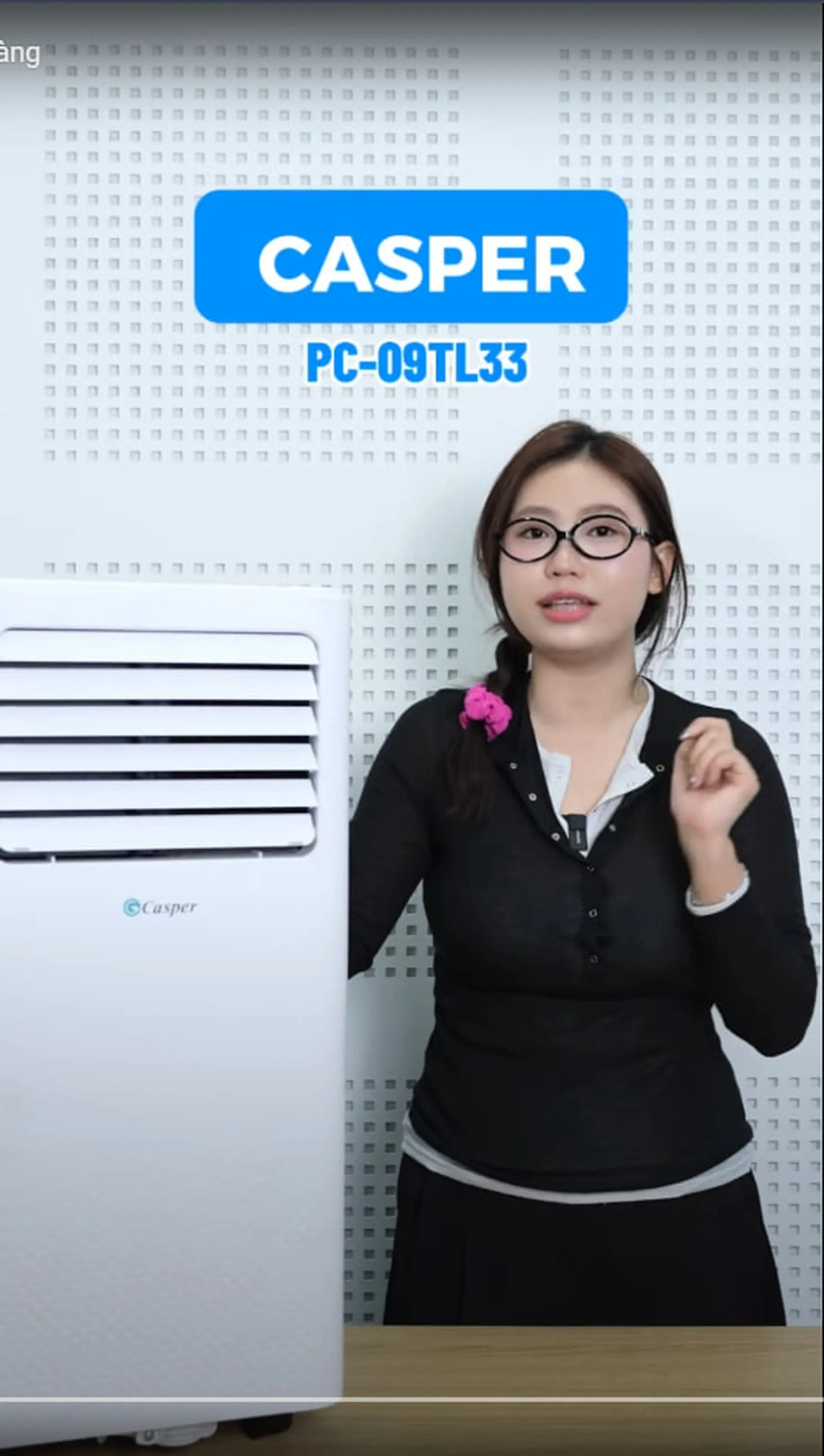 Máy lạnh di động Casper 1 HP PC-09TL33 - làm mát siêu nhanh, di chuyển dễ dàng