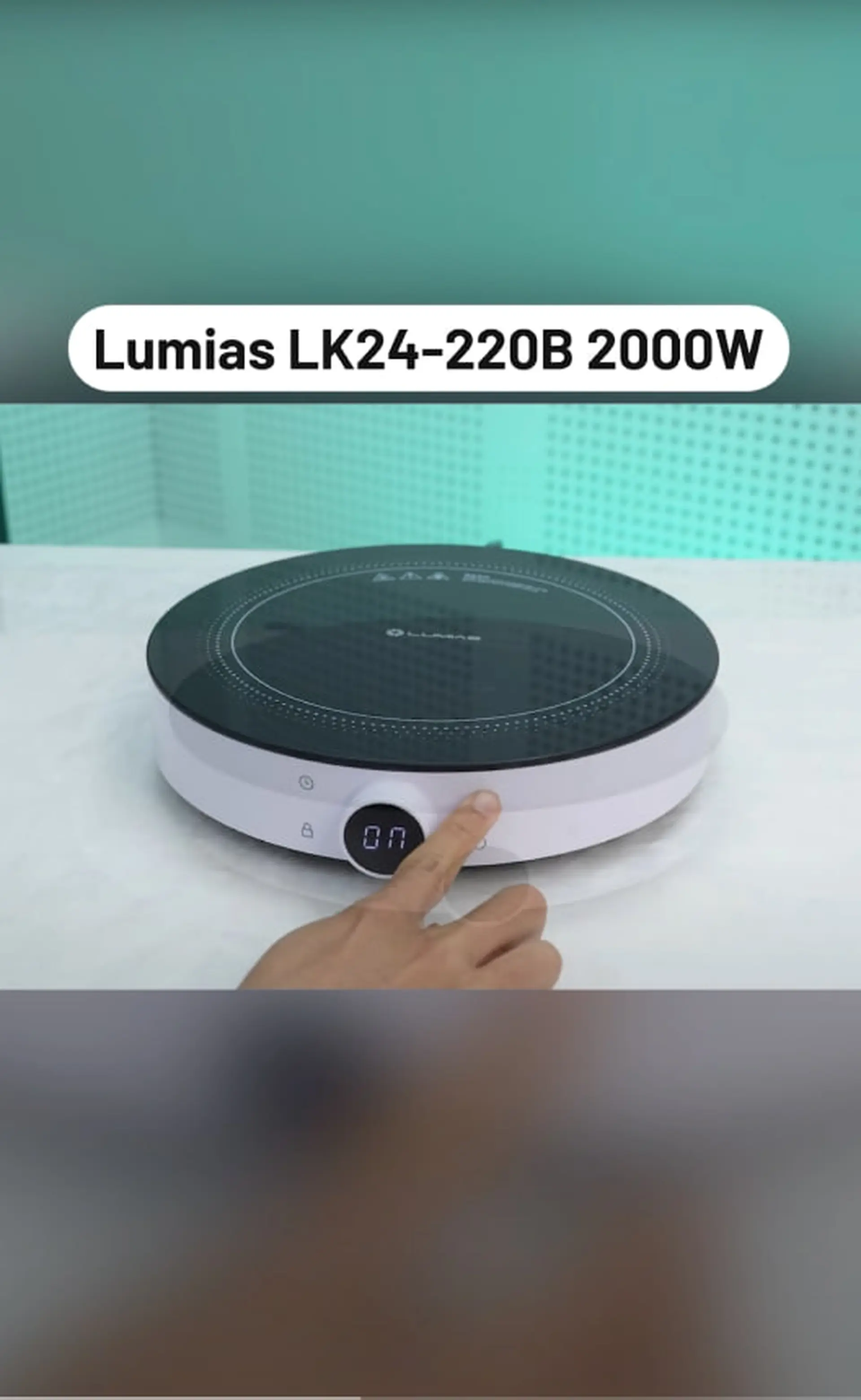 Bếp điện từ đơn Lumias LK24-220B 2000W: Nhỏ gọn, giải pháp tối ưu diện tích và kinh phí cho HSSV