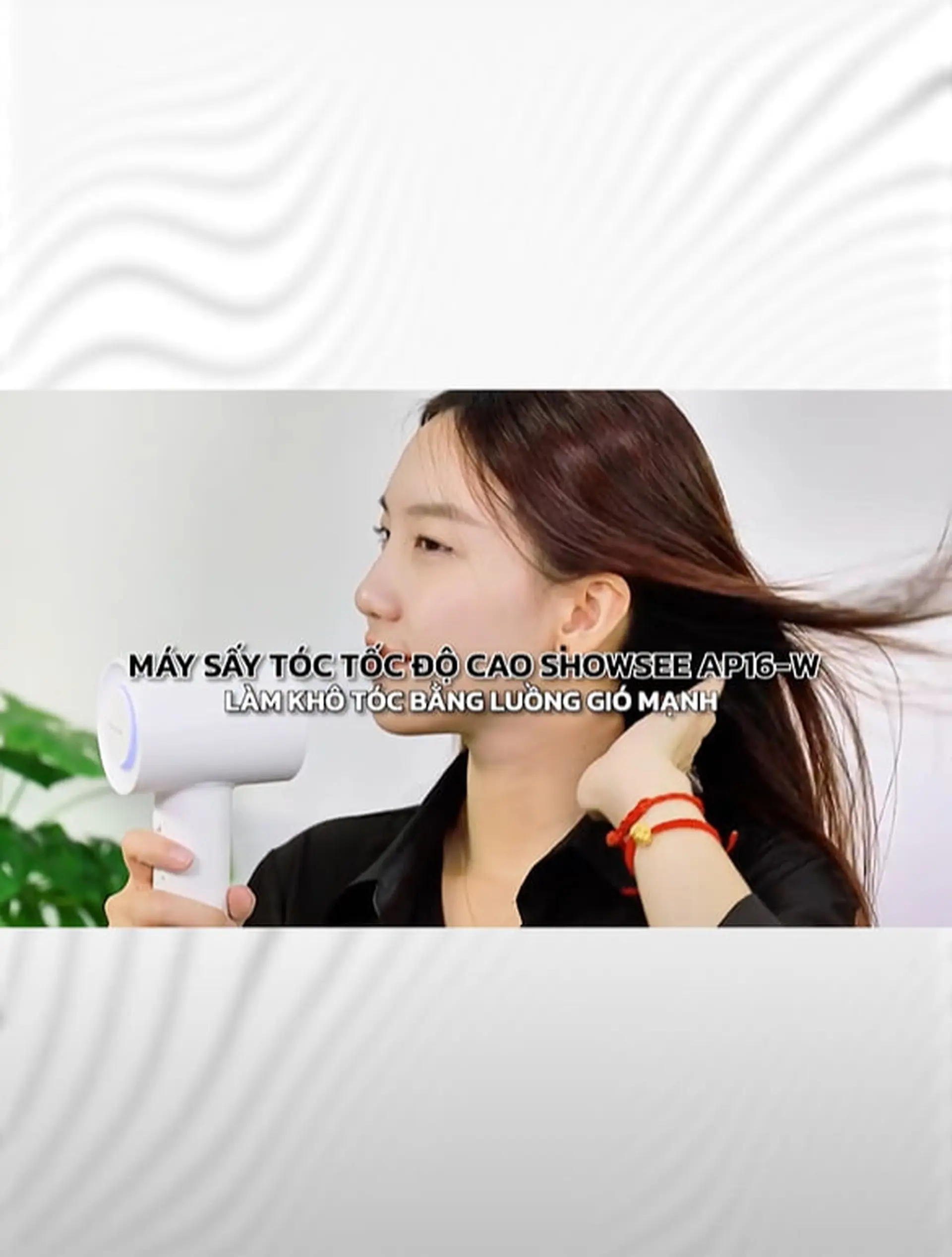 Máy sấy tóc Showsee AP16-W Trắng