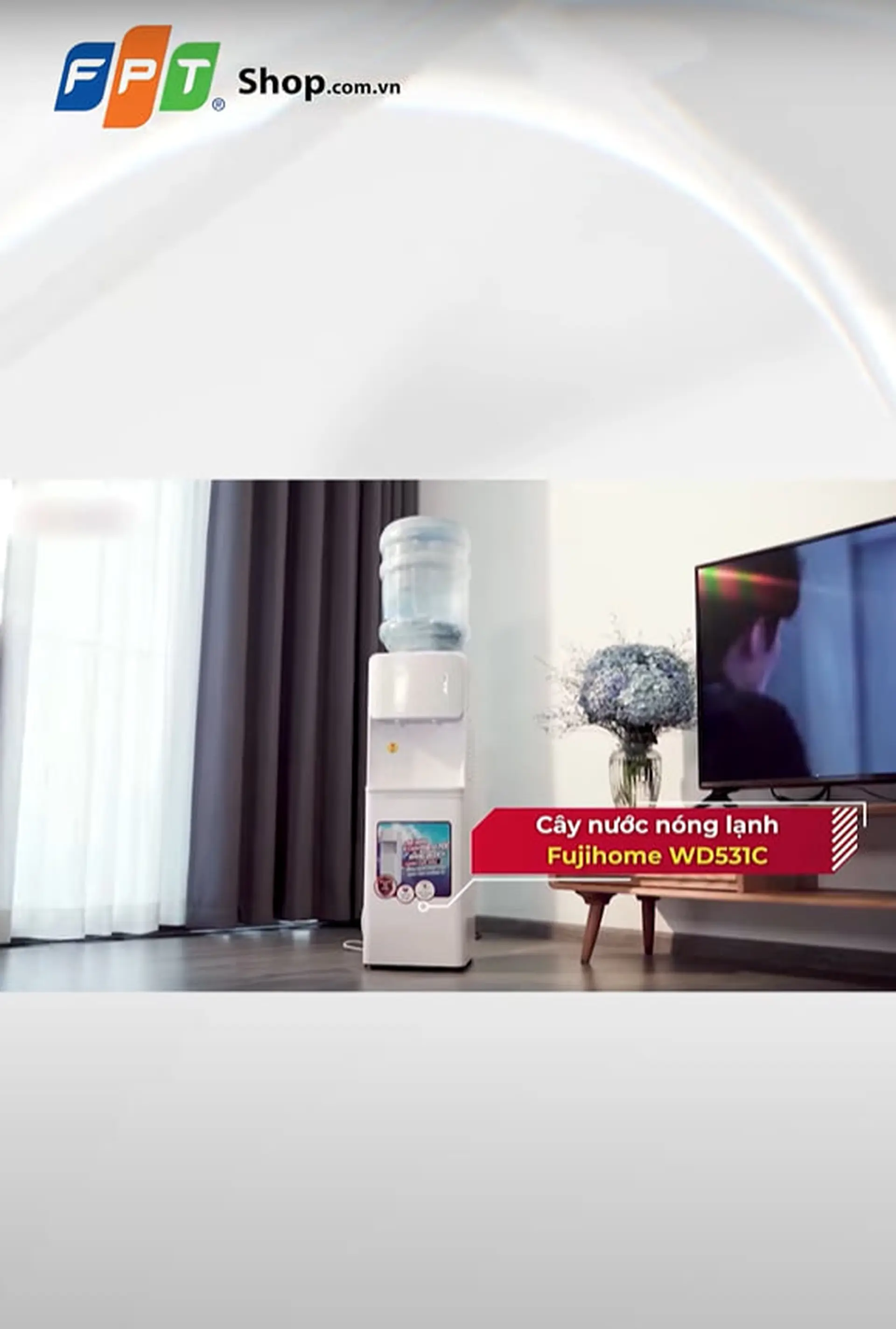 Cây nước nóng lạnh úp bình Fujihome WD531C