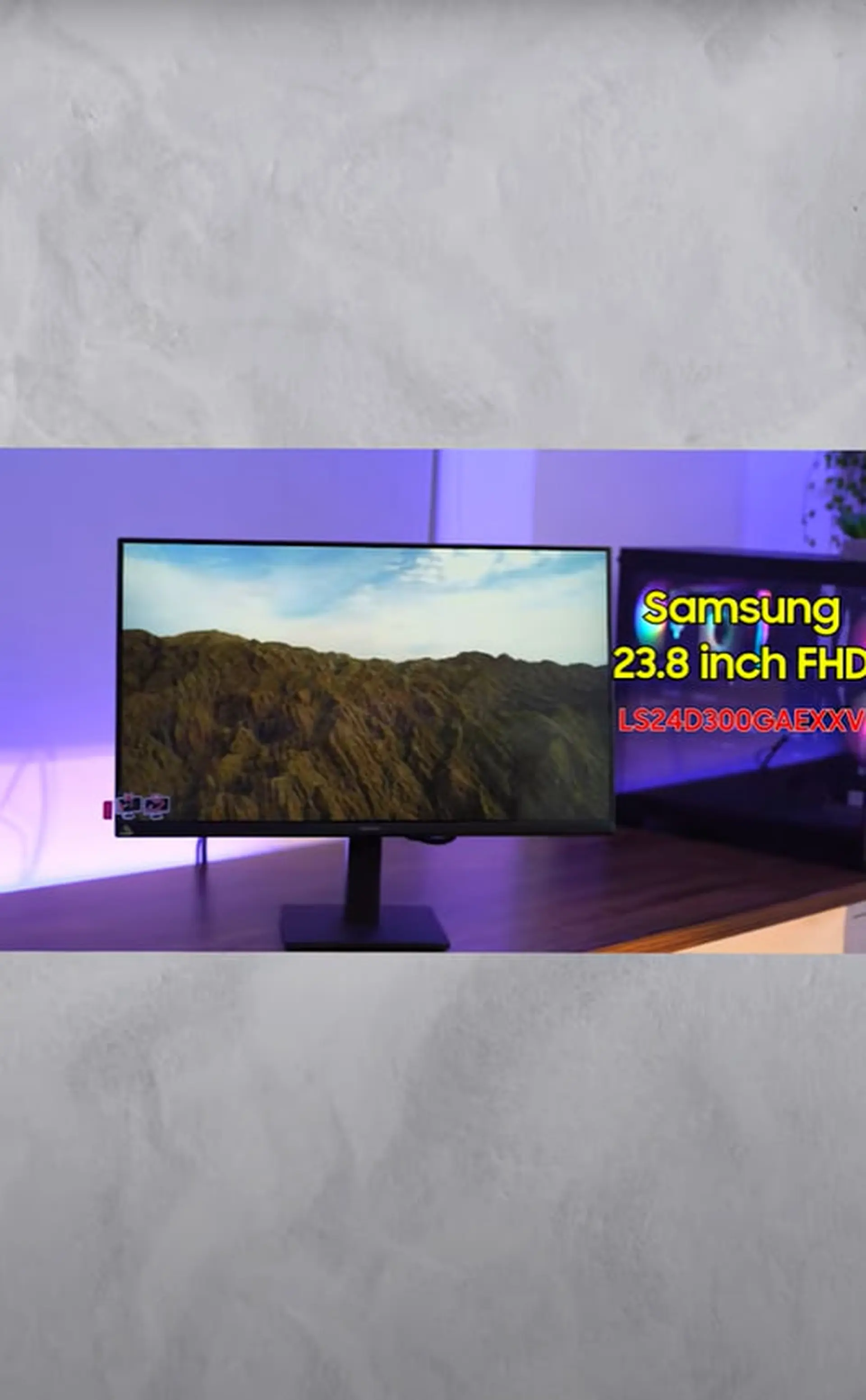 Màn hình Samsung LS24D300GAEXXV - 23.8 inch nhỏ gọn, tần số quét ấn tượng #fptshop