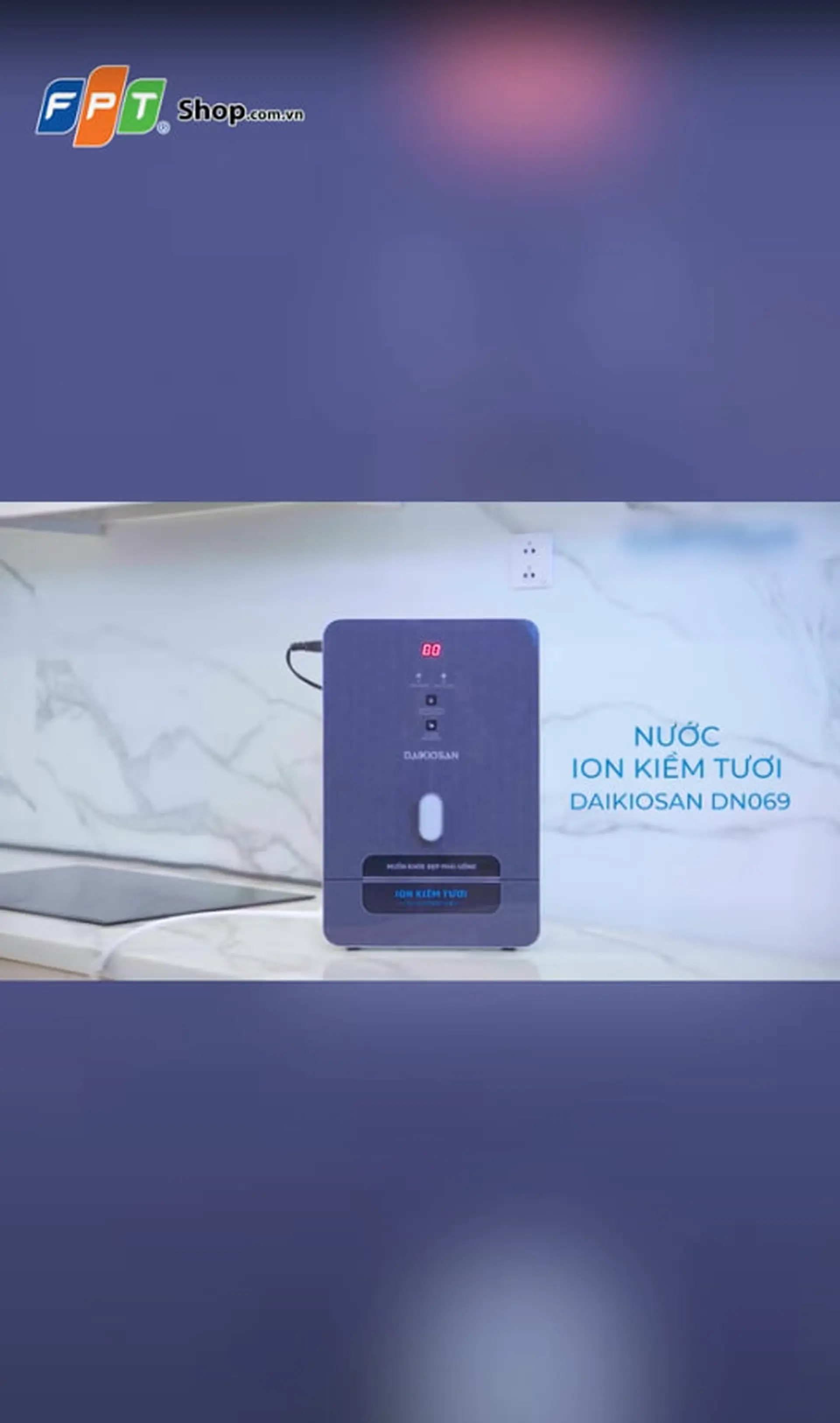 Máy chuyển đổi ion kiềm Daikiosan DN069 4 lõi