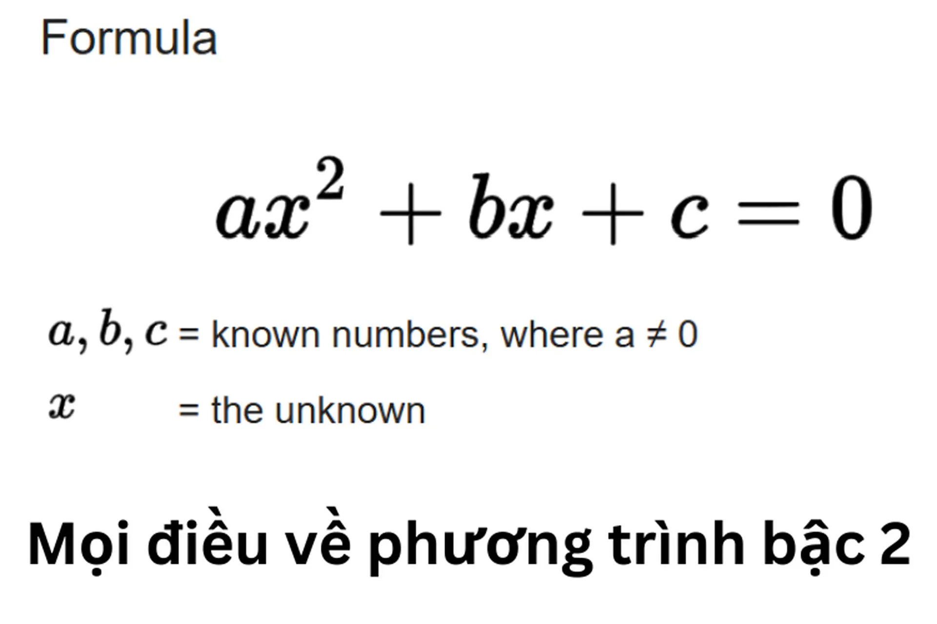 Mọi điều về Phương trình bậc 2 trong Toán học: Giới thiệu, cách bấm máy tính cùng bài tập vận dụng